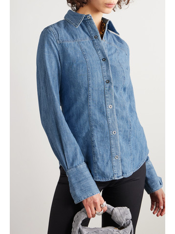 Another Tomorrow + NET SUSTAIN organic cotton-chambray shirt
