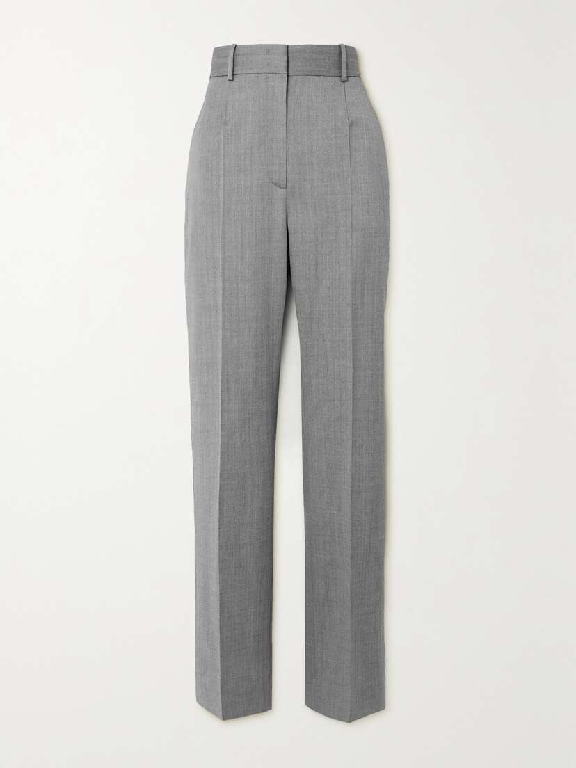 Another Tomorrow + Net Sustain Wool-blend Twill Straight-leg Pants