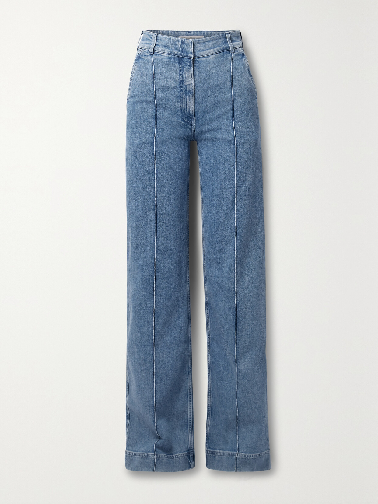 Another Tomorrow - + Net Sustain High-rise Straight-leg Organic Jeans - Blue