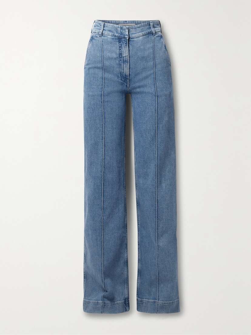 Another Tomorrow + Net Sustain High-rise Straight-leg Organic Jeans