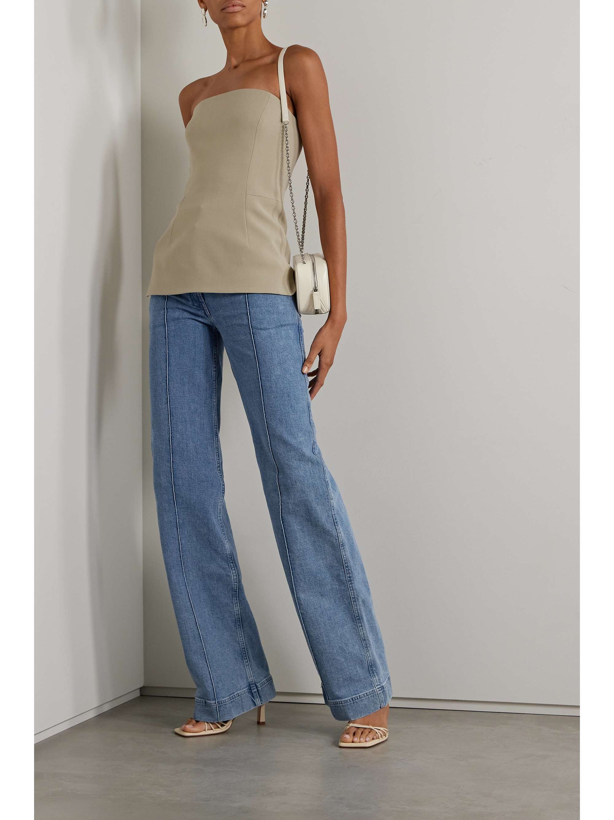 ANOTHER TOMORROW + NET SUSTAIN high-rise straight-leg organic jeans ...