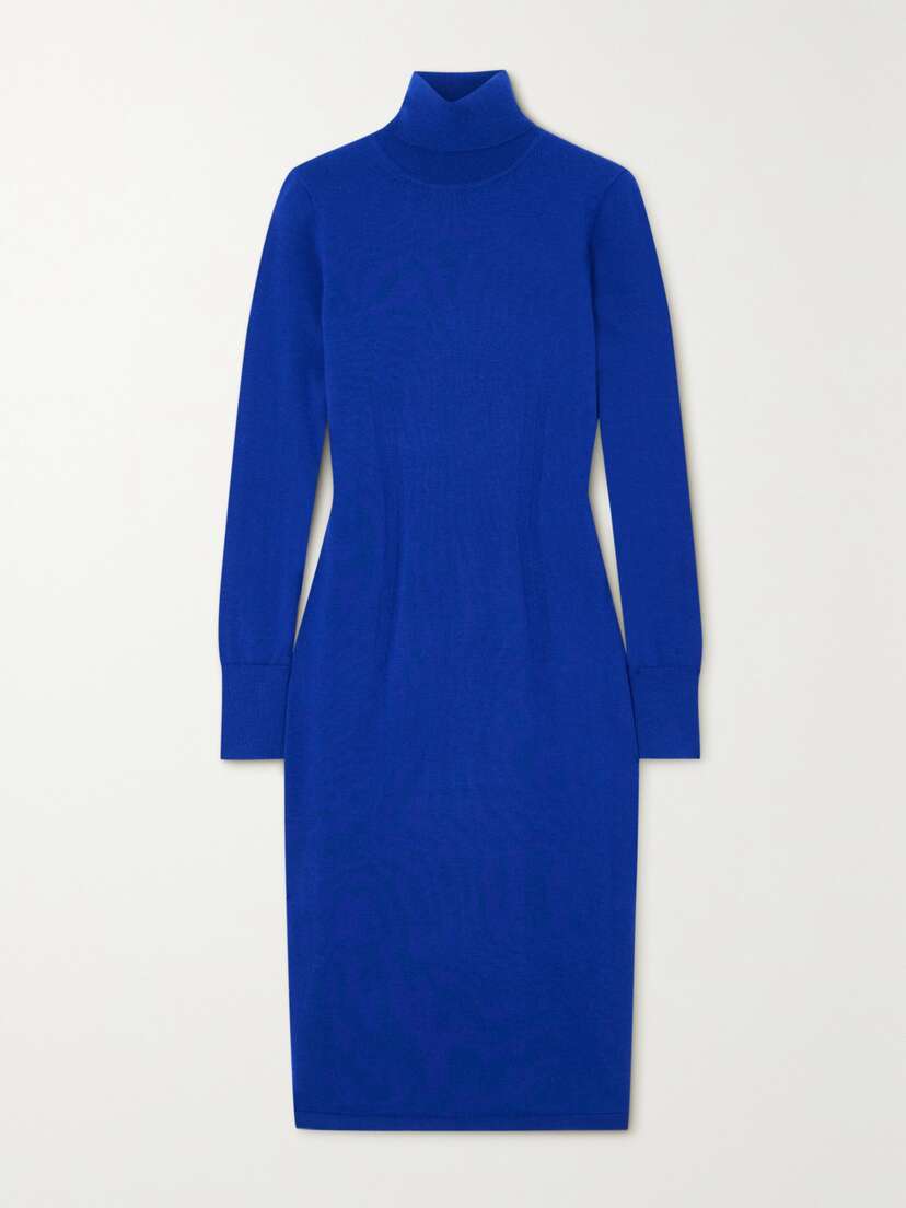 Joseph Cashmere-blend Turtleneck Midi Dress