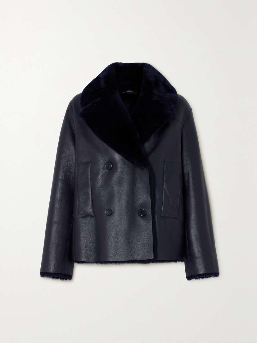 Joseph Calla Double-breasted Shearling Coat