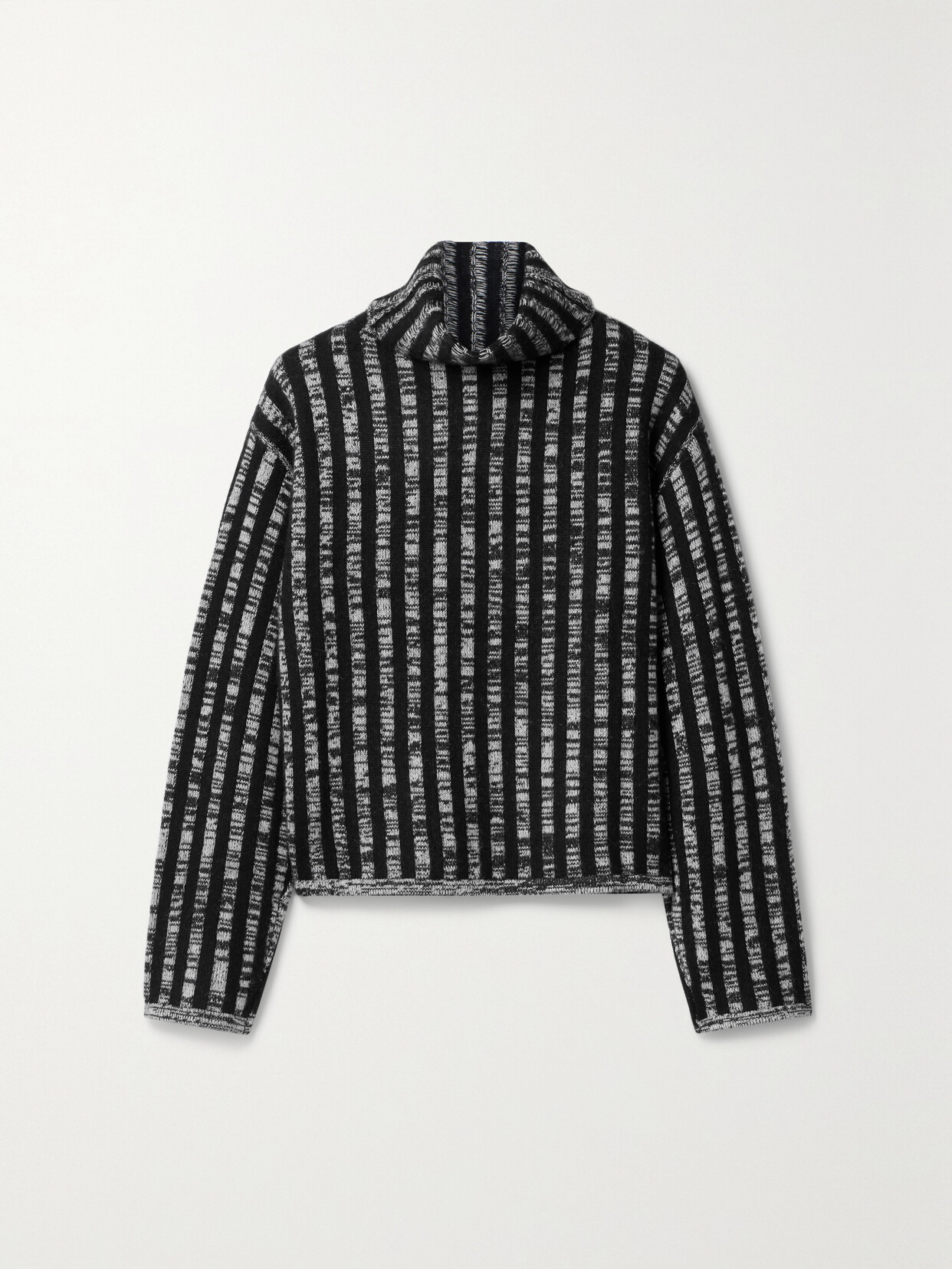 Joseph Striped Wool And Cashmere-blend Turtleneck Sweater - Multi