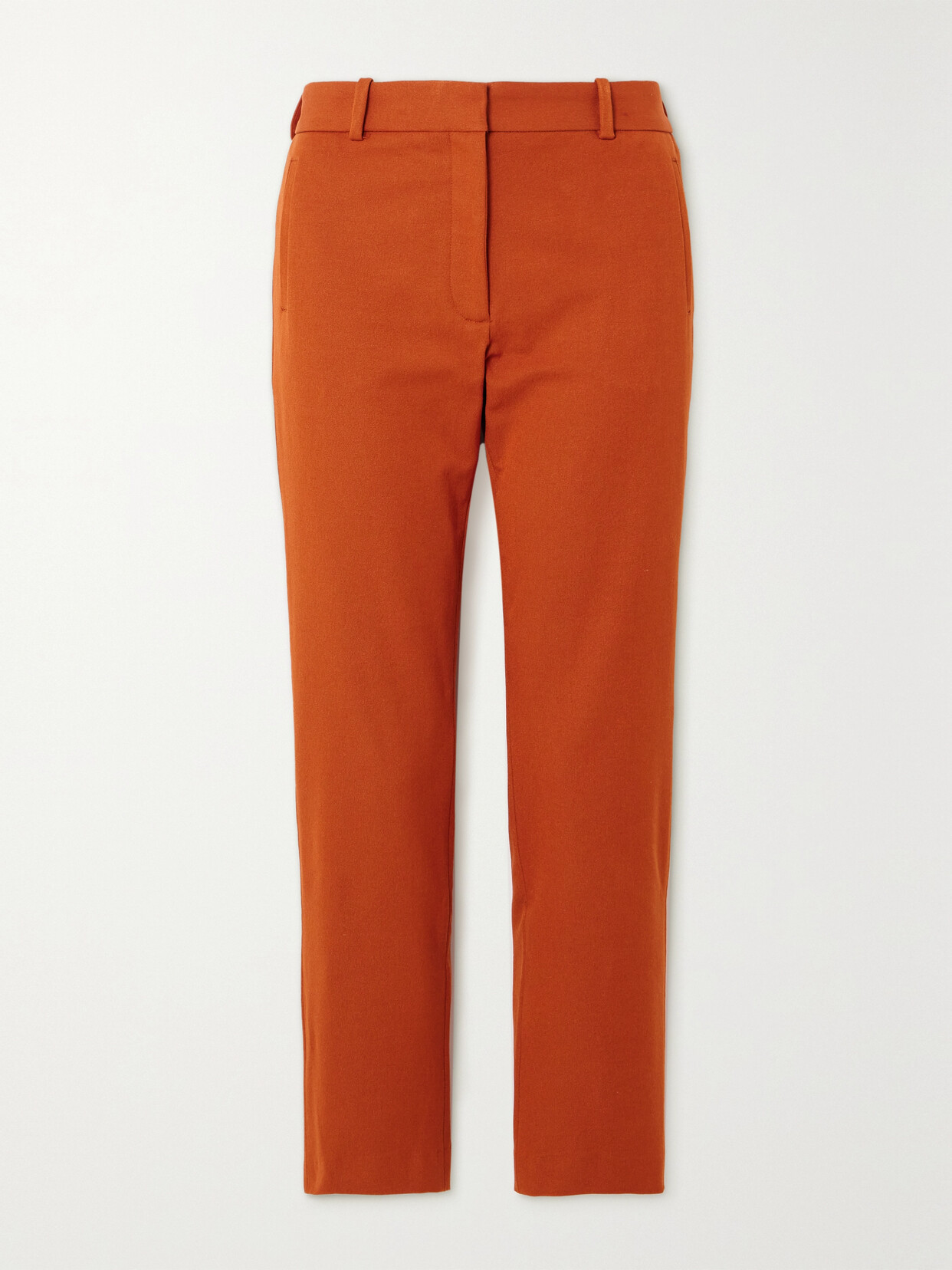 Joseph Coleman Cropped High-rise Gabardine Pants In Red