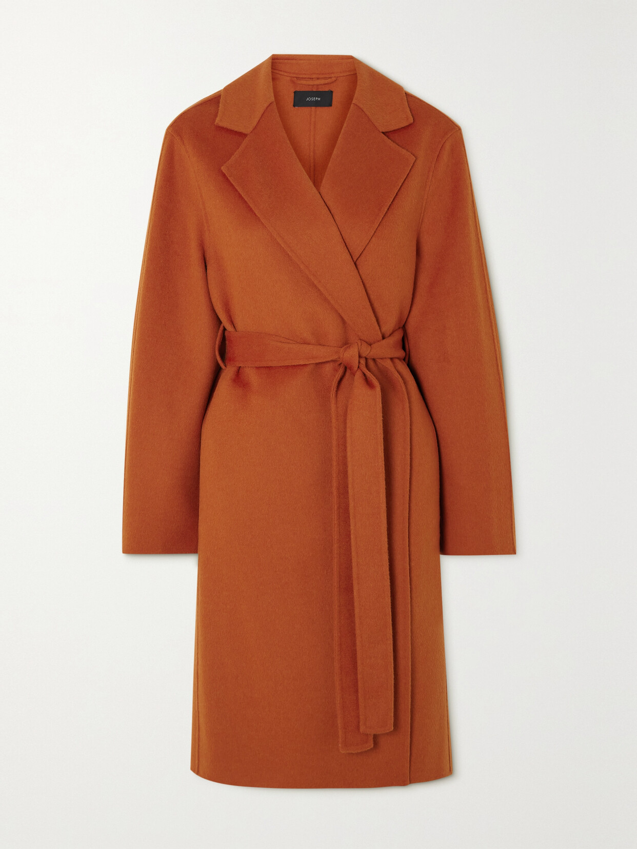 Joseph - Cenda Belted Wool And Cashmere-blend Coat - Red