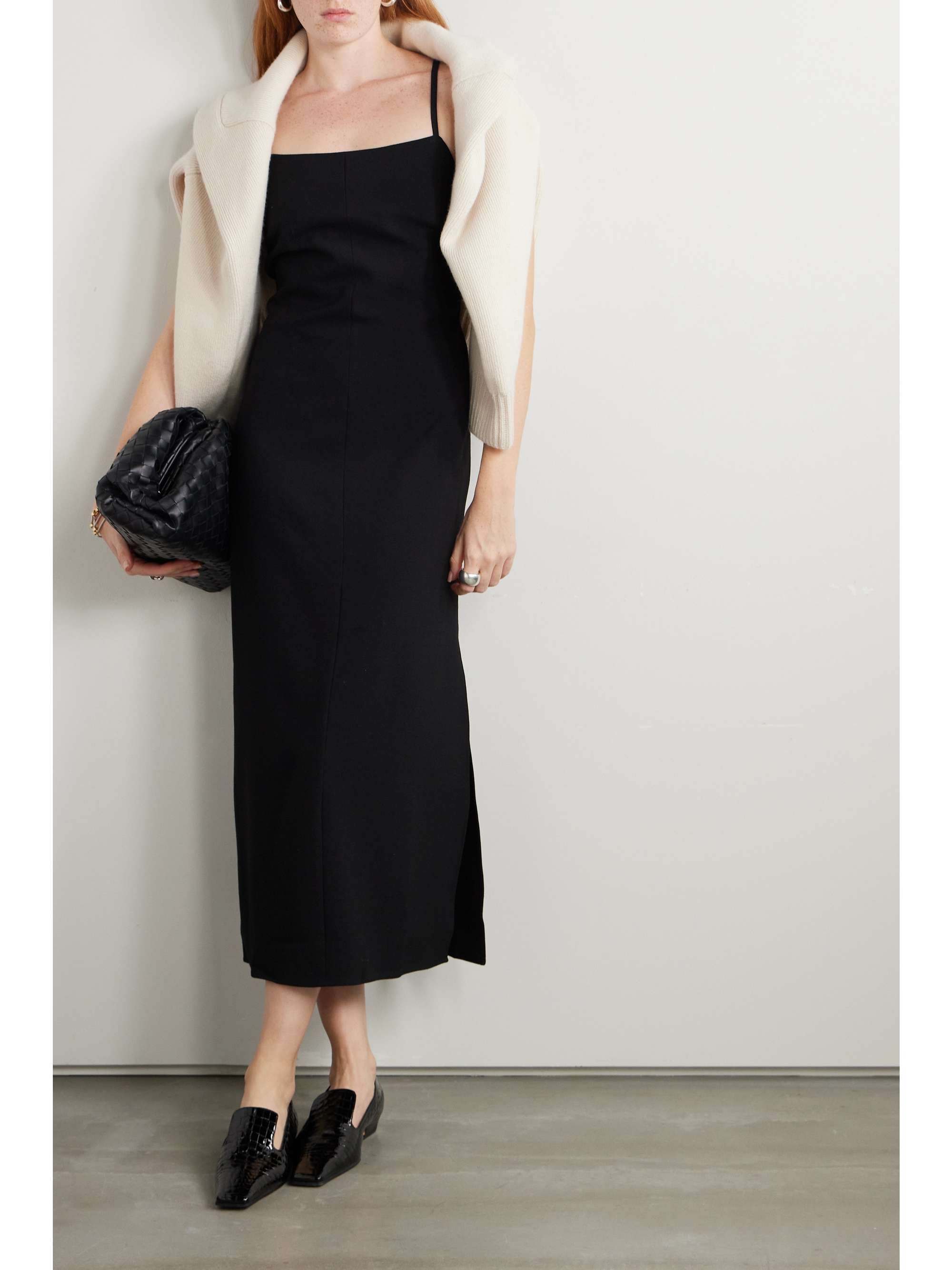JOSEPH Dumas crepe midi dress NETAPORTER