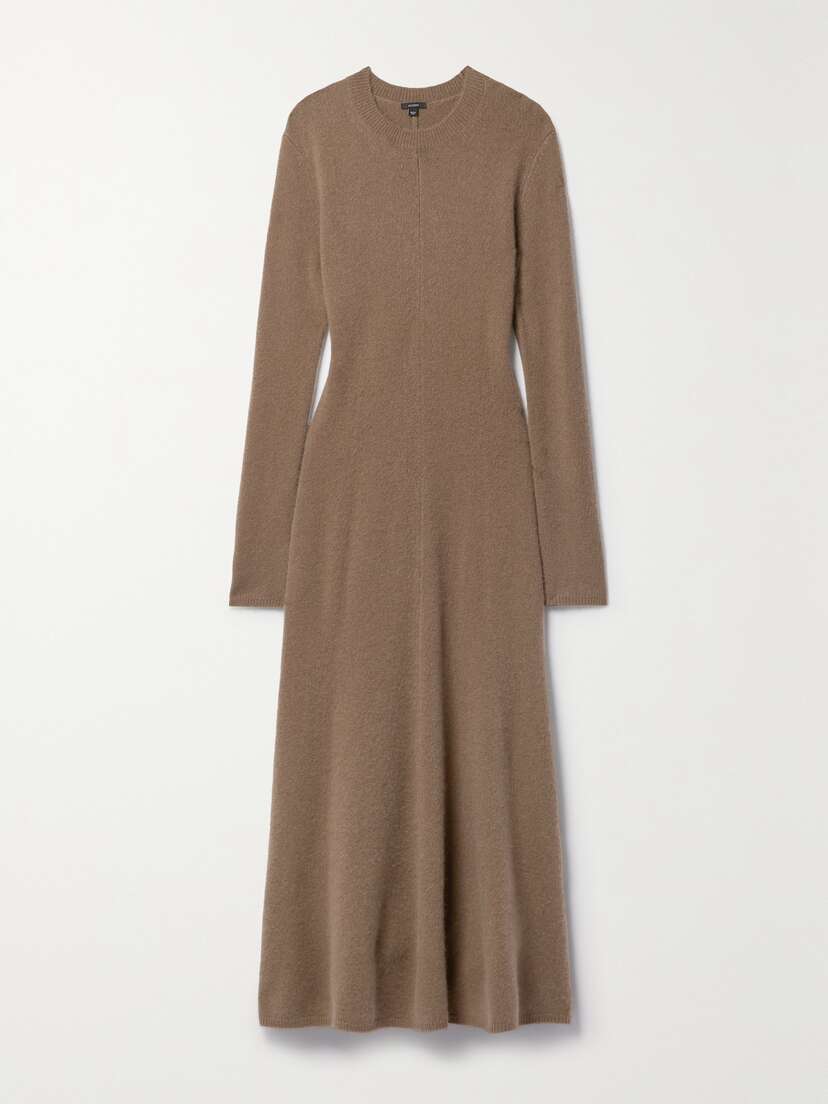 Joseph Brushed Cashmere-blend Maxi Dress