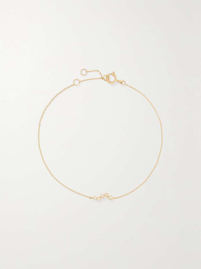 STONE AND STRAND Bubbly 14-karat Gold Diamond Bracelet