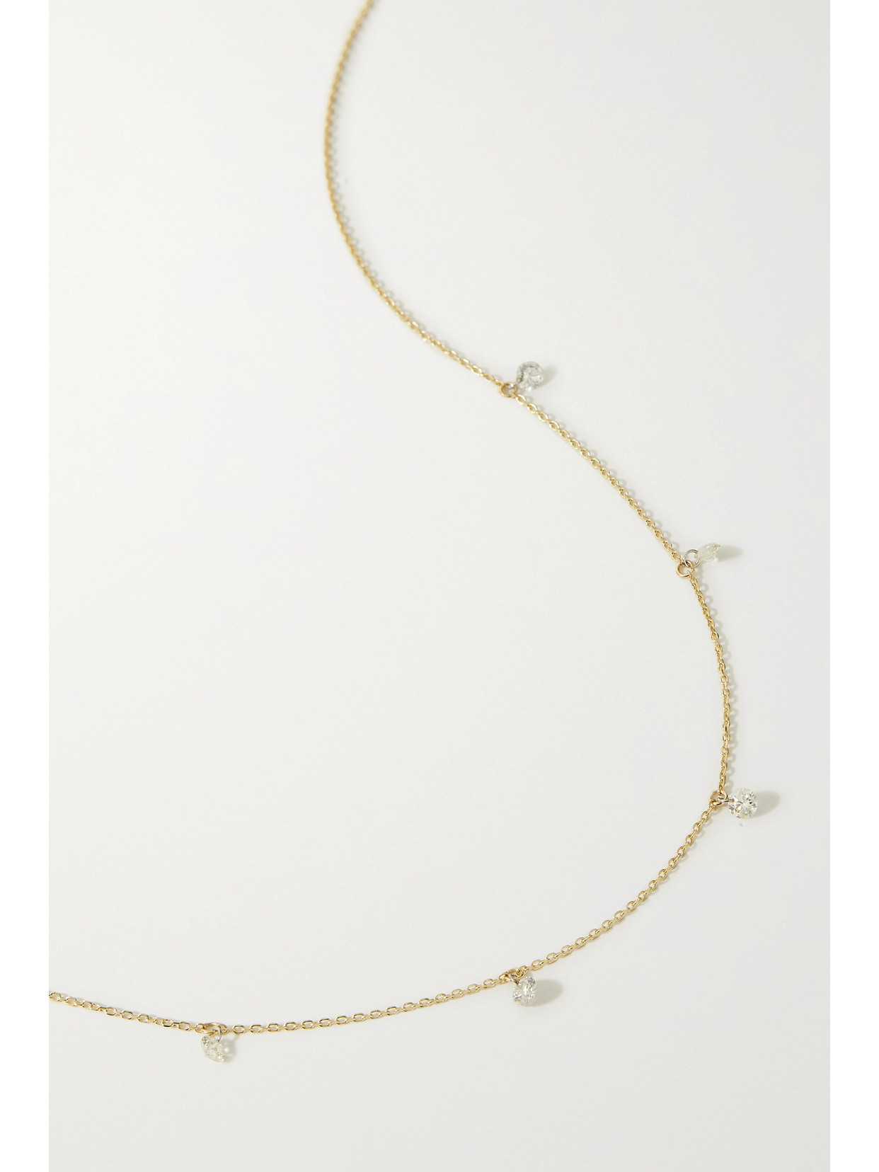 STONE AND STRAND 14-KARAT GOLD DIAMOND NECKLACE
