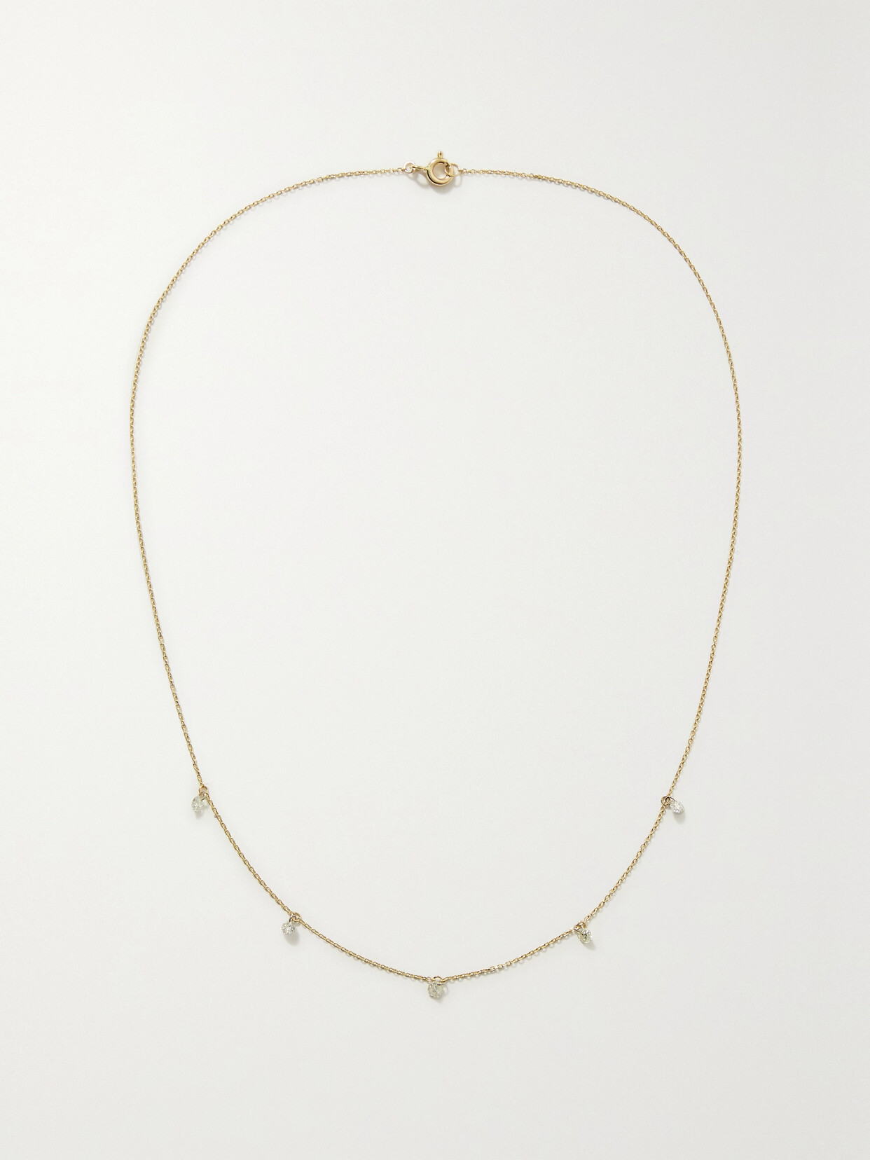 Stone And Strand 14-karat Gold Diamond Necklace