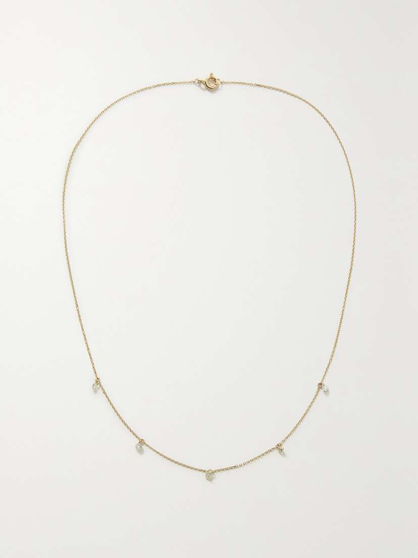 STONE AND STRAND 14-karat Gold Diamond Necklace