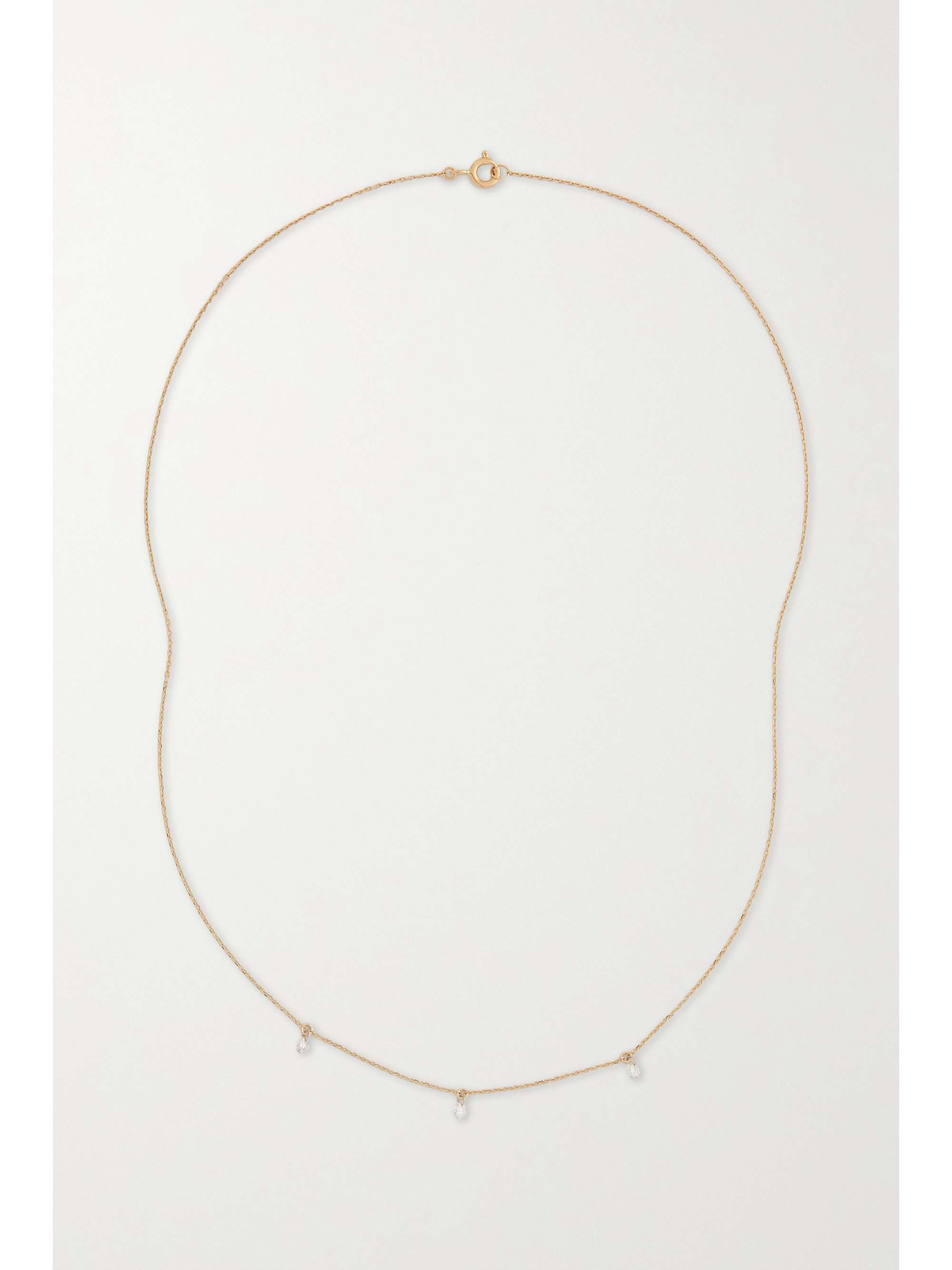 STONE AND STRAND 14karat gold diamond necklace NETAPORTER