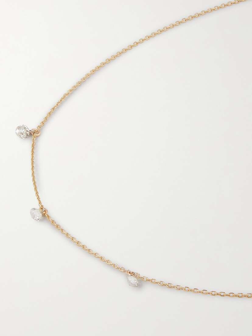 STONE AND STRAND 14-karat Gold Diamond Necklace