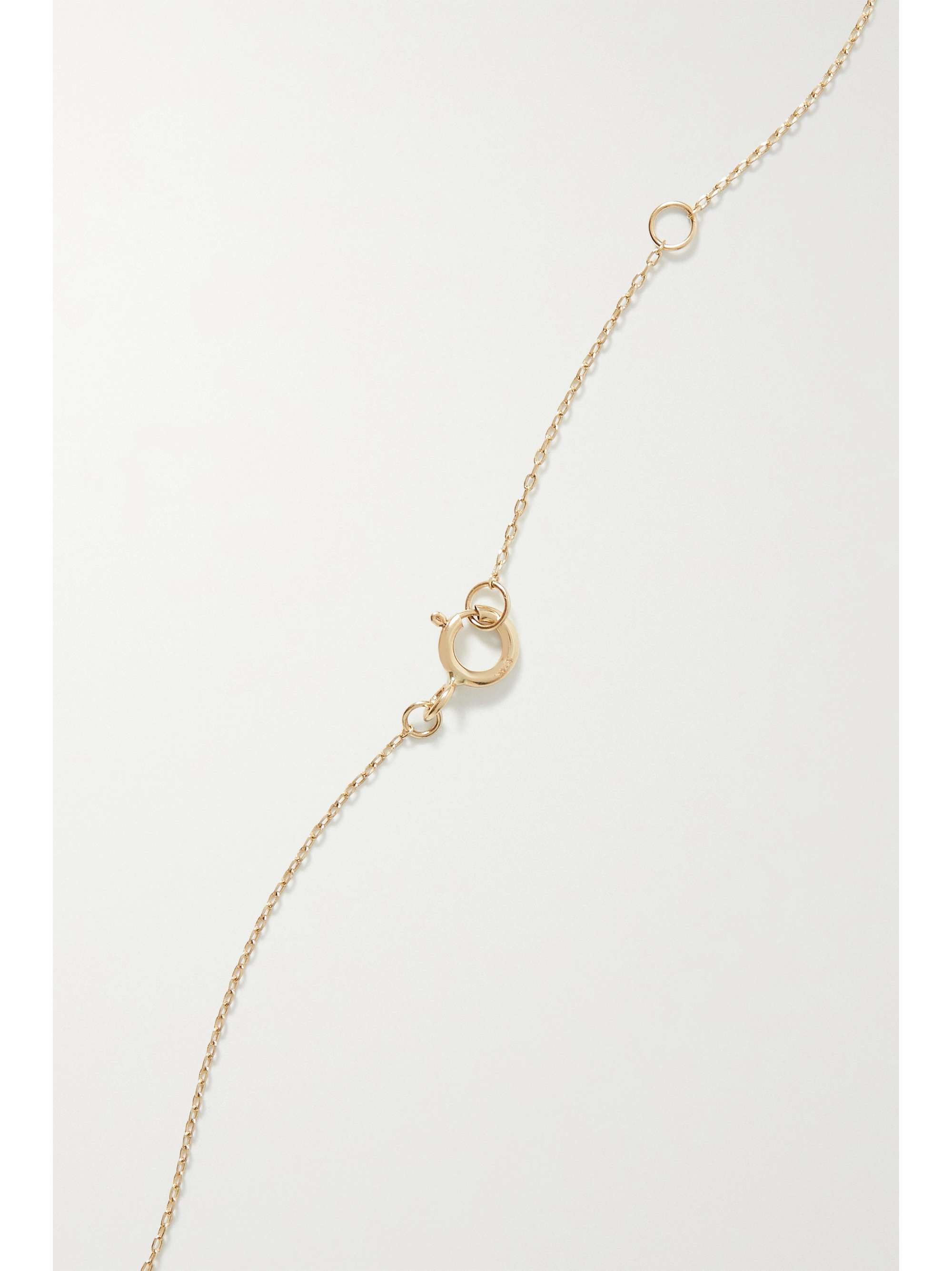 STONE AND STRAND Bubbly Wave 14karat gold diamond necklace NETAPORTER