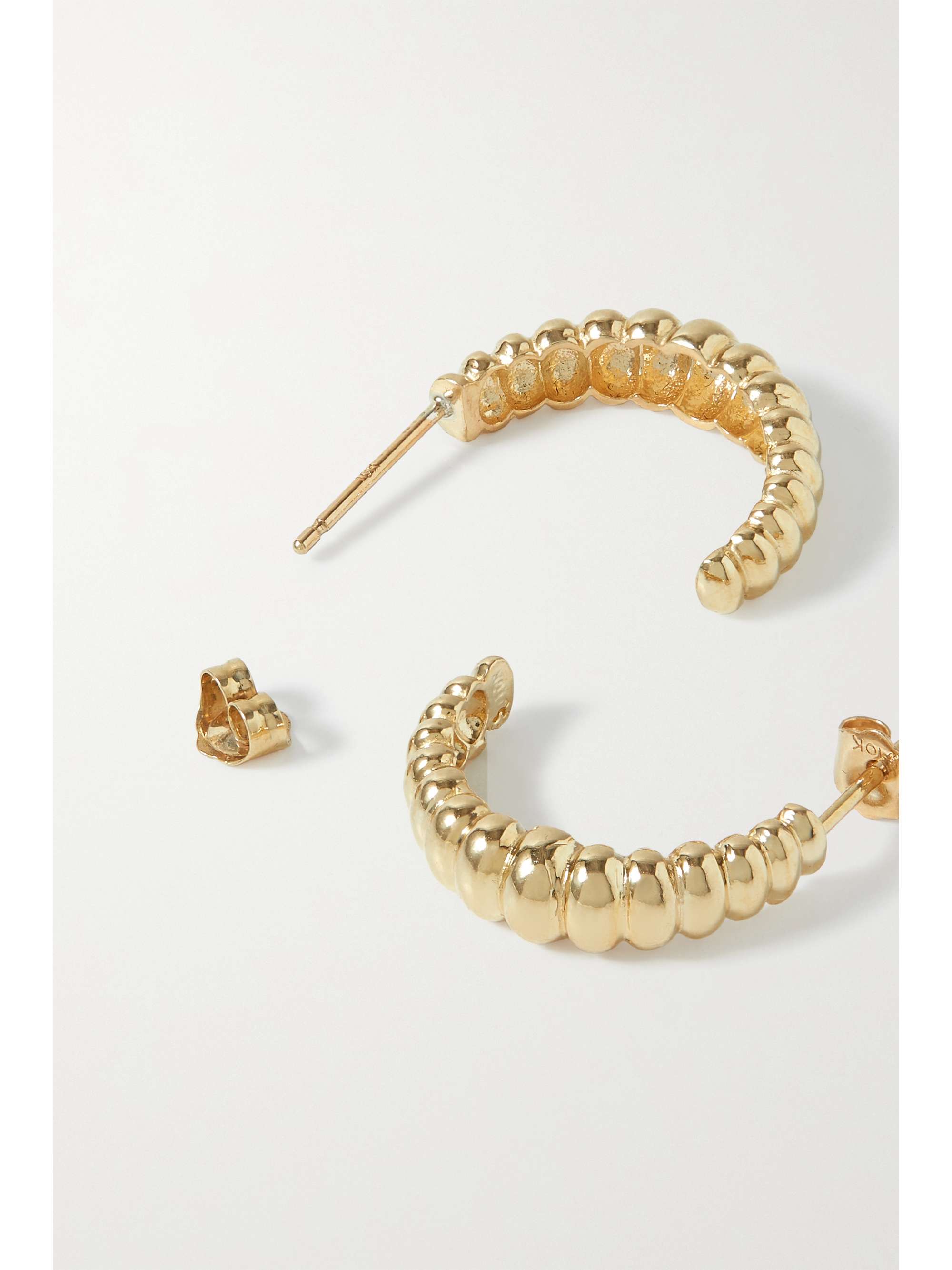 STONE AND STRAND Jelly Beans 10karat gold earrings NETAPORTER