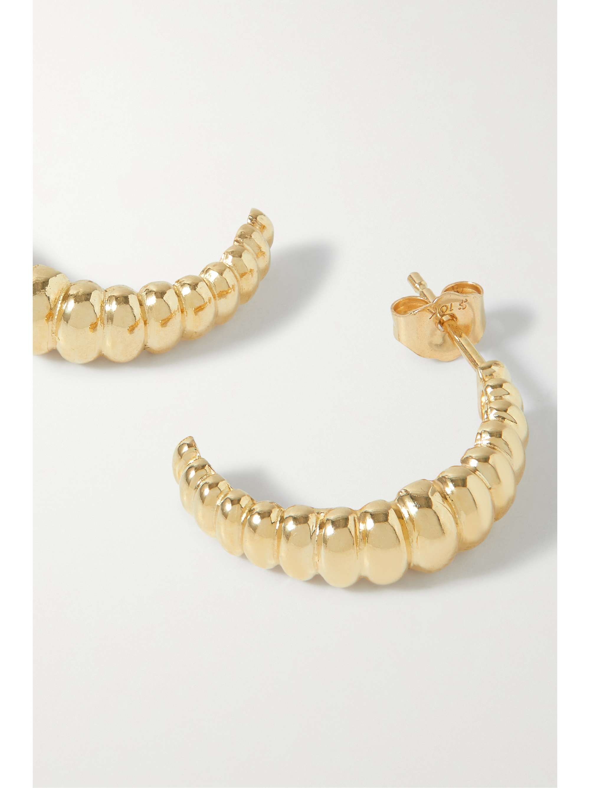STONE AND STRAND Jelly Beans 10karat gold earrings NETAPORTER