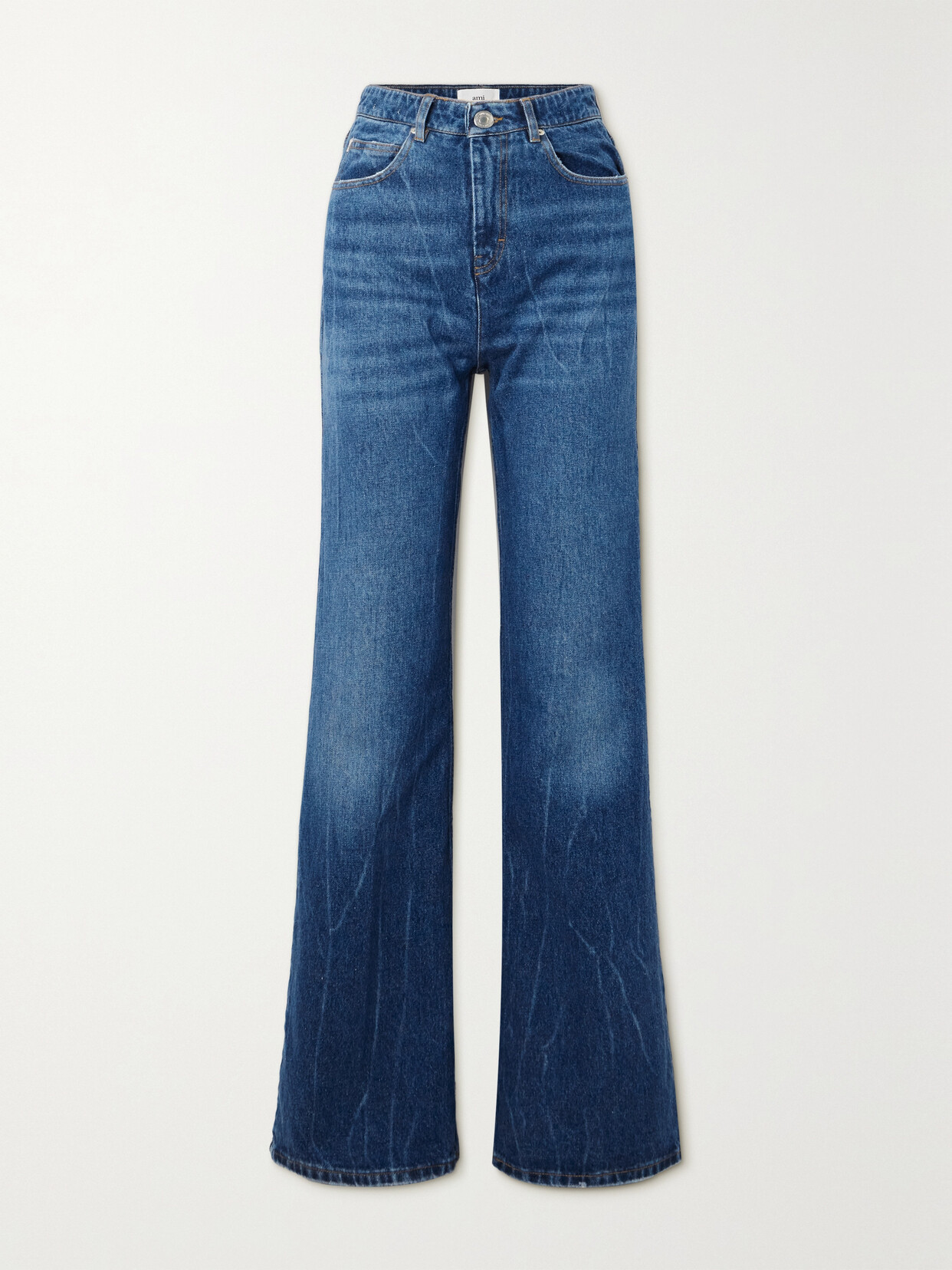 AMI PARIS - High-rise Flared Jeans - Blue