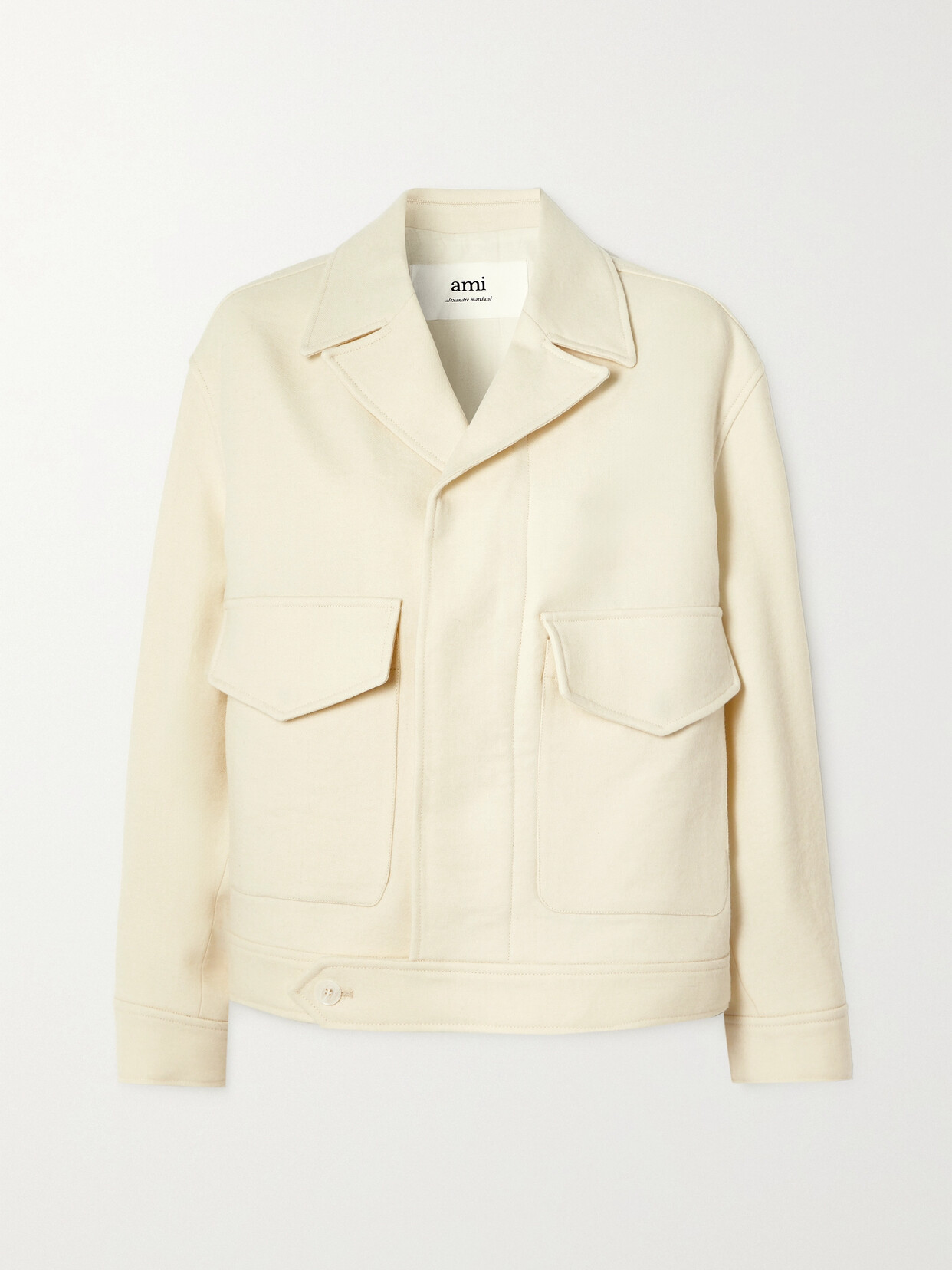 AMI PARIS - Wool-gabardine Jacket - Ivory