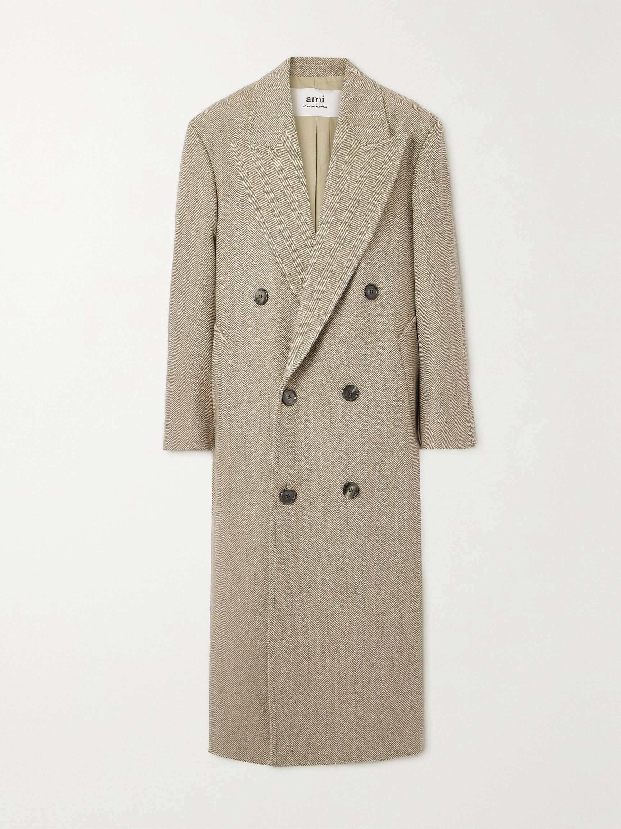 Ami herringbone coat sale
