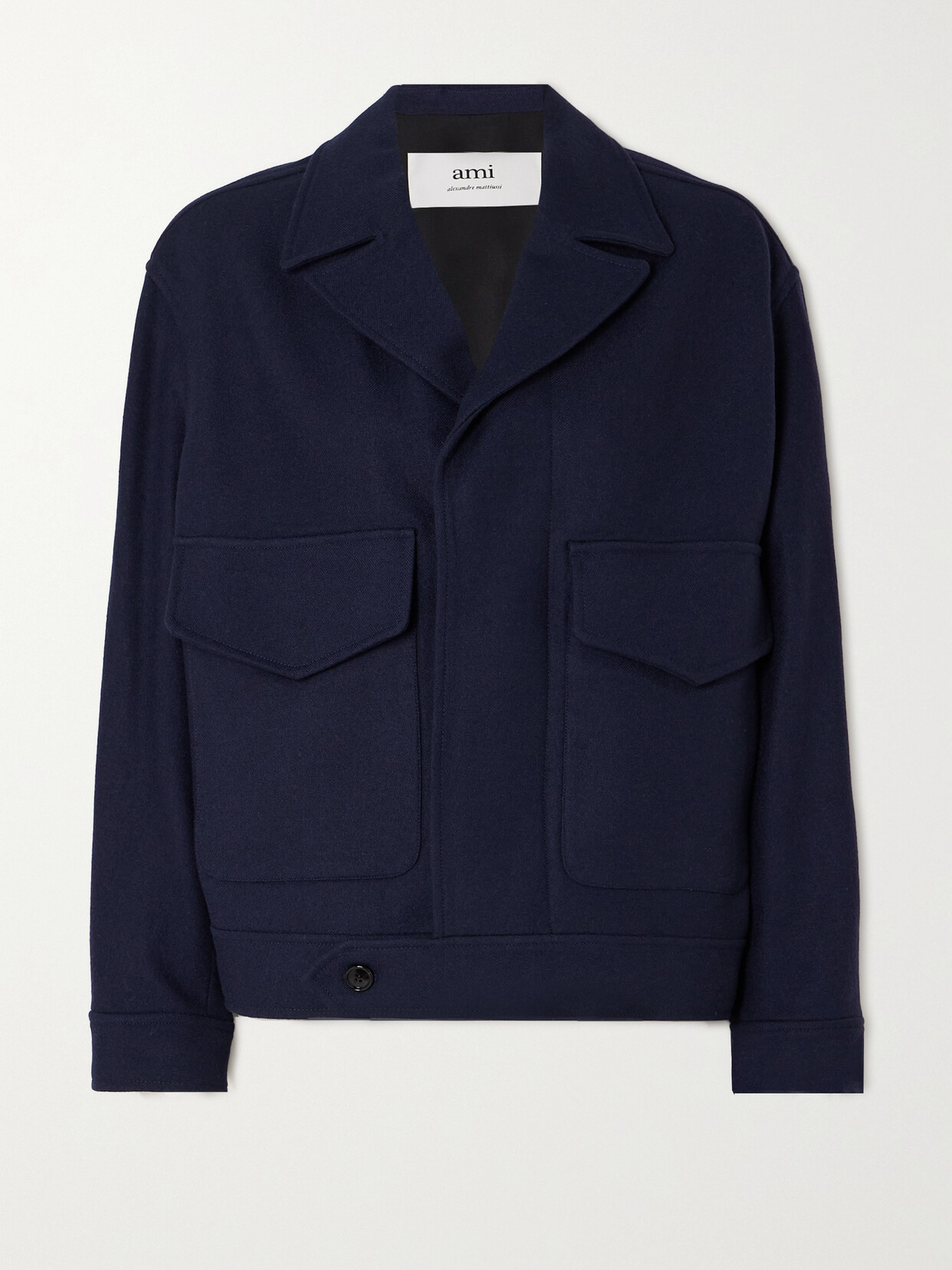 AMI PARIS - Wool-gabardine Jacket - Blue