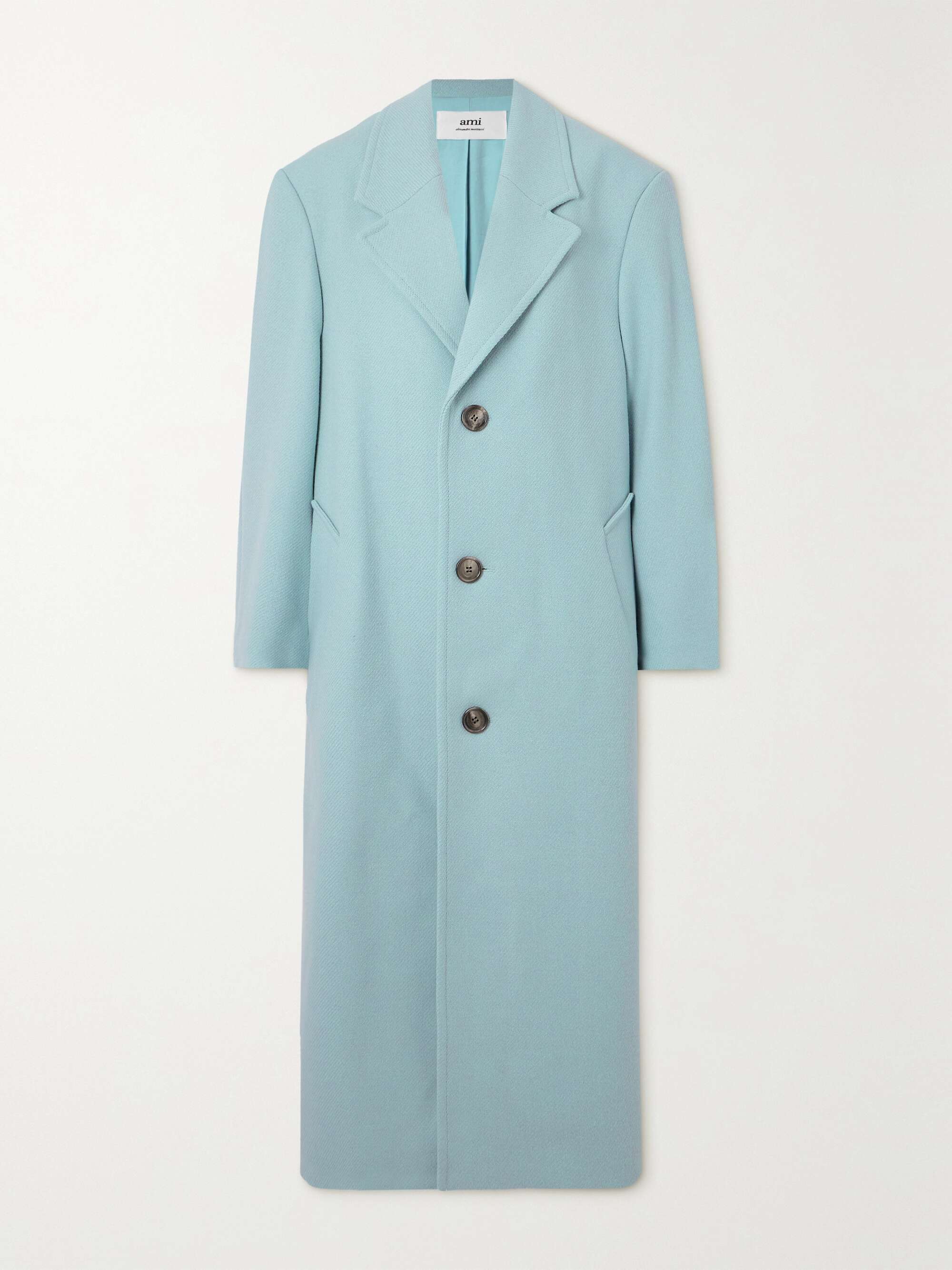 AMI PARIS Wool-blend twill coat | NET-A-PORTER