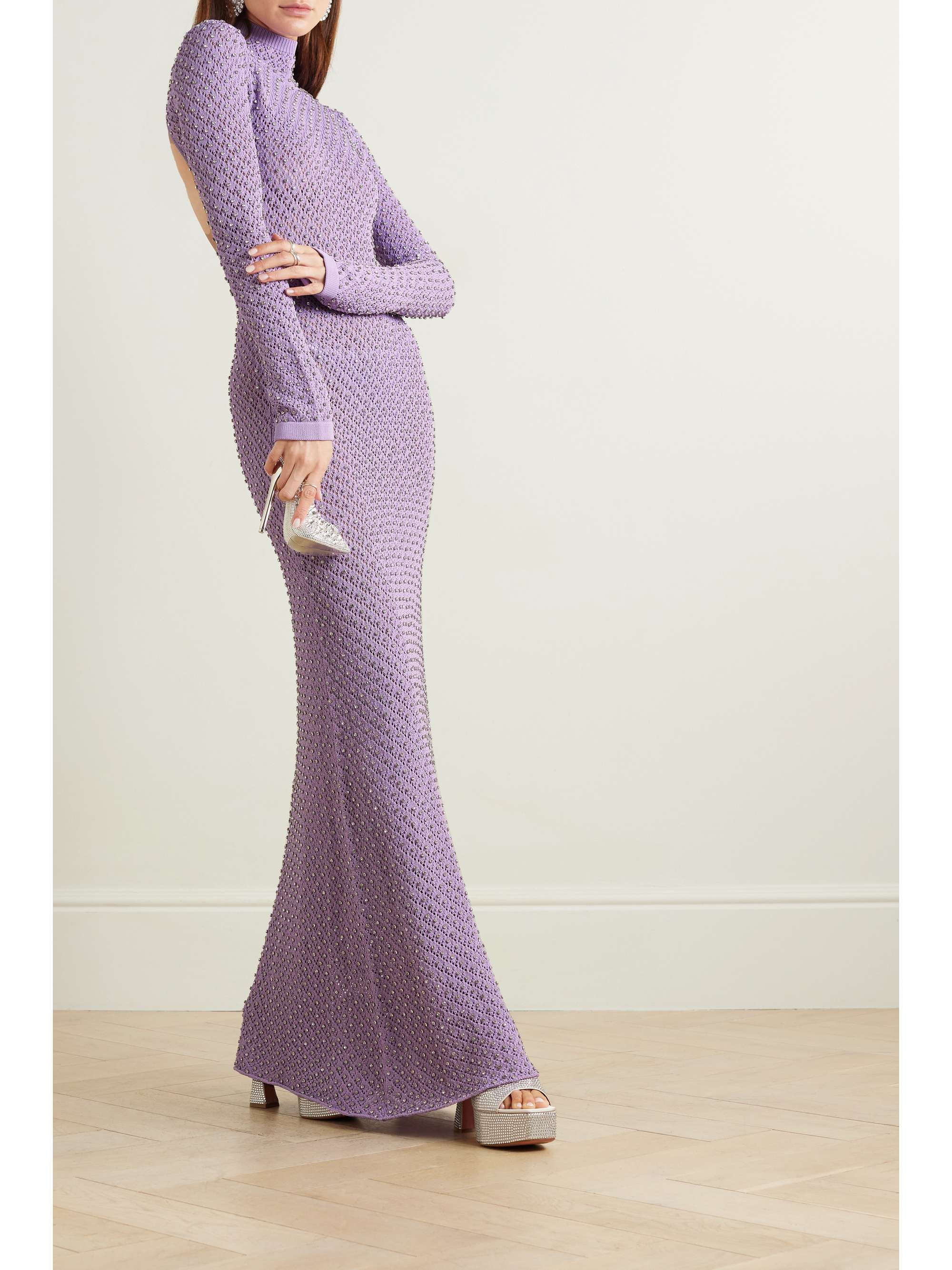 lilac maxi dress