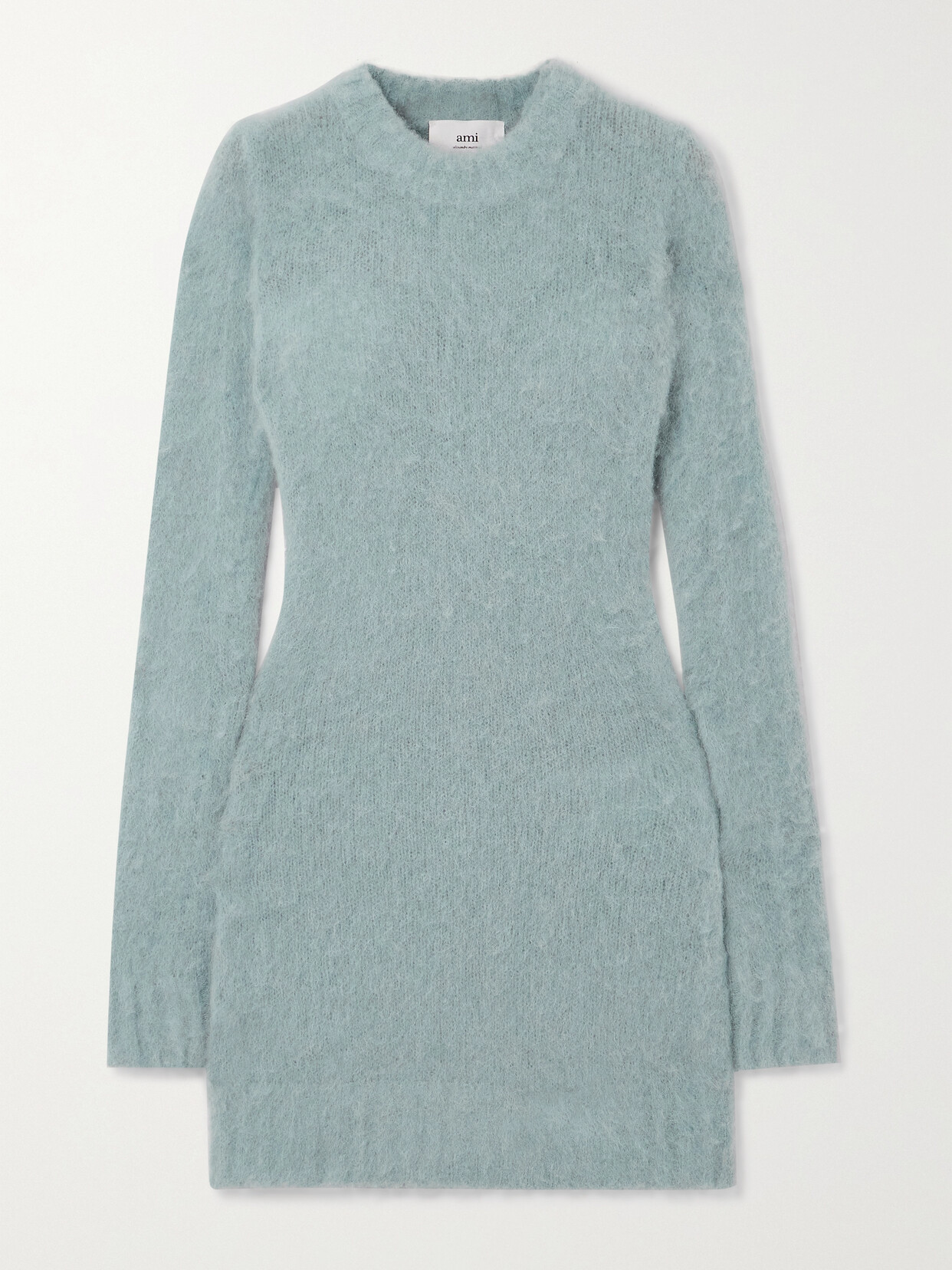 AMI PARIS - Knitted Mini Dress - Blue