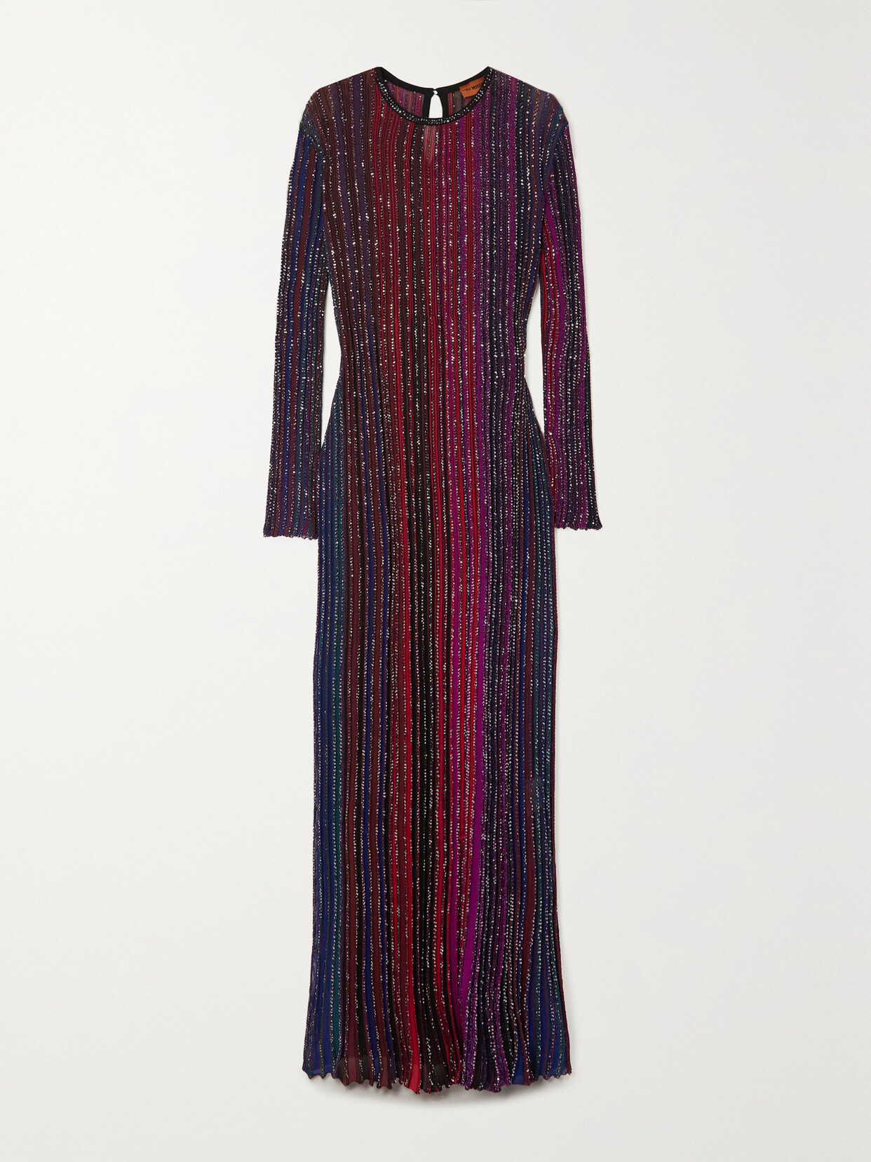 Missoni - Sequin-embellished Striped Crochet-knit Maxi Dress - Multi