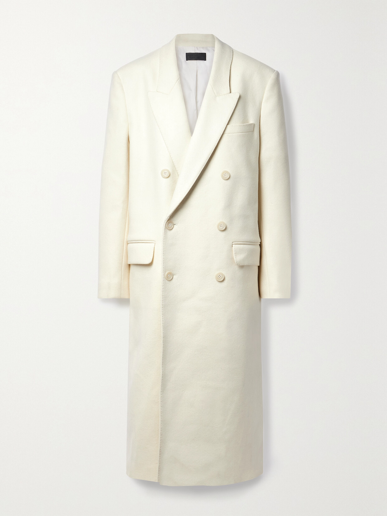 Nili Lotan - Edmont Double-breasted Wool-blend Coat - Cream