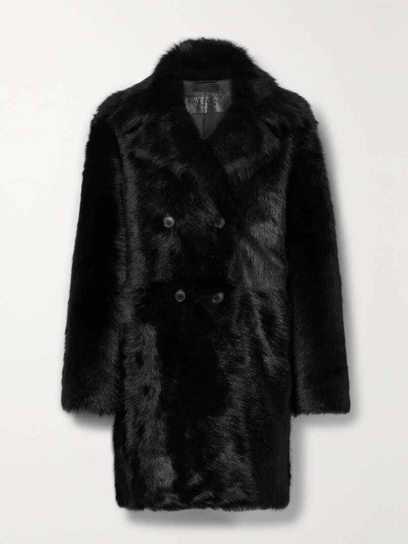 Nili Lotan Faustine Double-breasted Shearling Coat