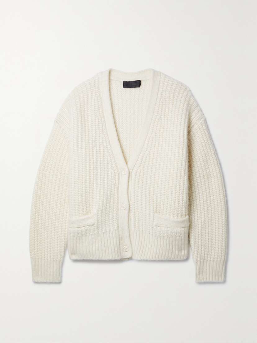 Nili Lotan Isin Ribbed Cashmere Cardigan