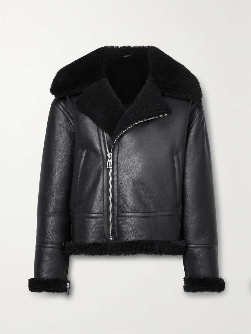 Nili Lotan Barthelemy Paneled Shearling Jacket