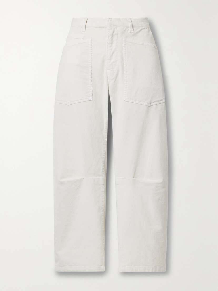 Nili Lotan Shon Cotton-blend Corduroy Tapered Pants