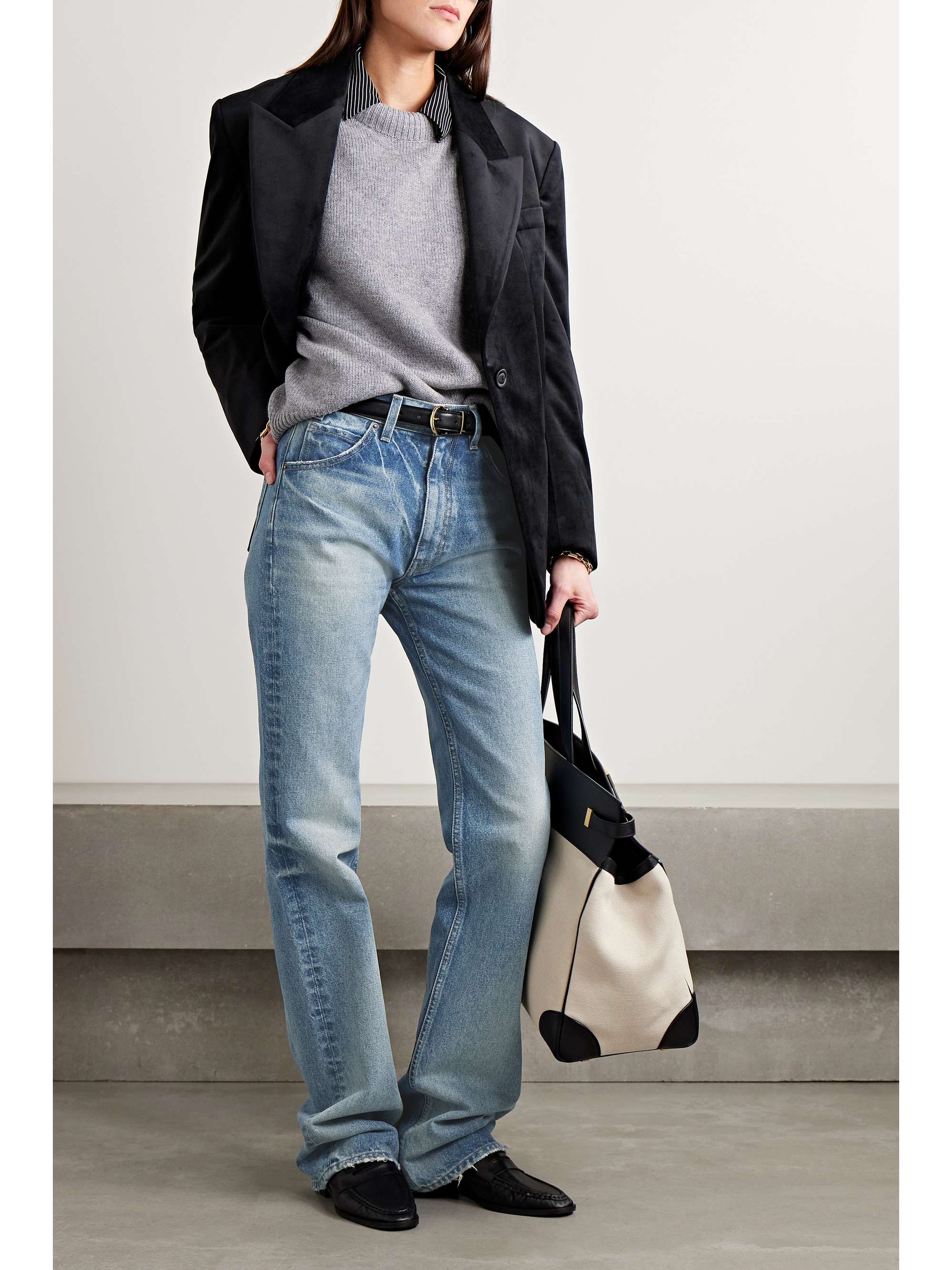 Joan high-rise straight-leg jeans