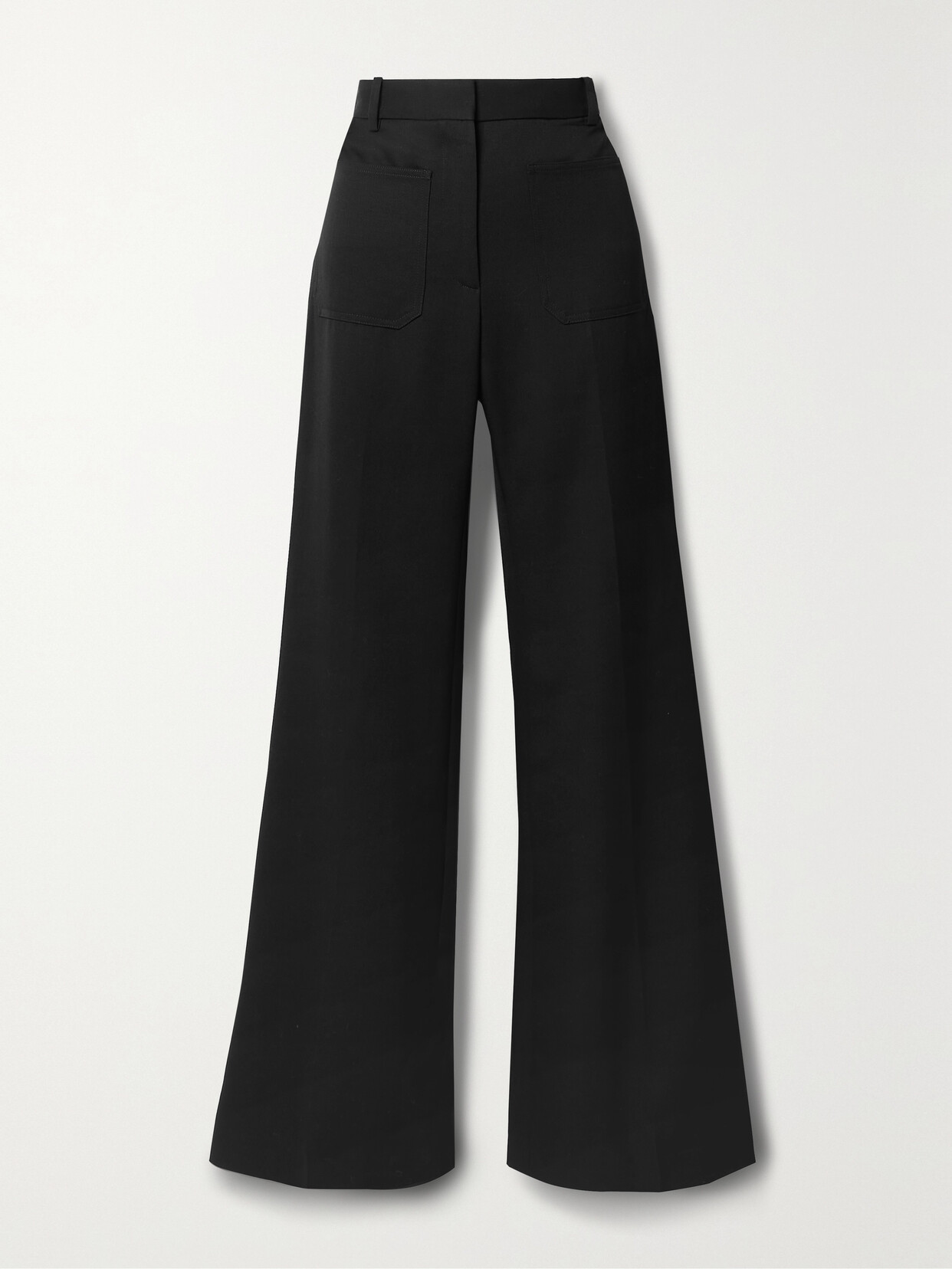 Nili Lotan Christophe Wide-leg Wool Trousers In Black