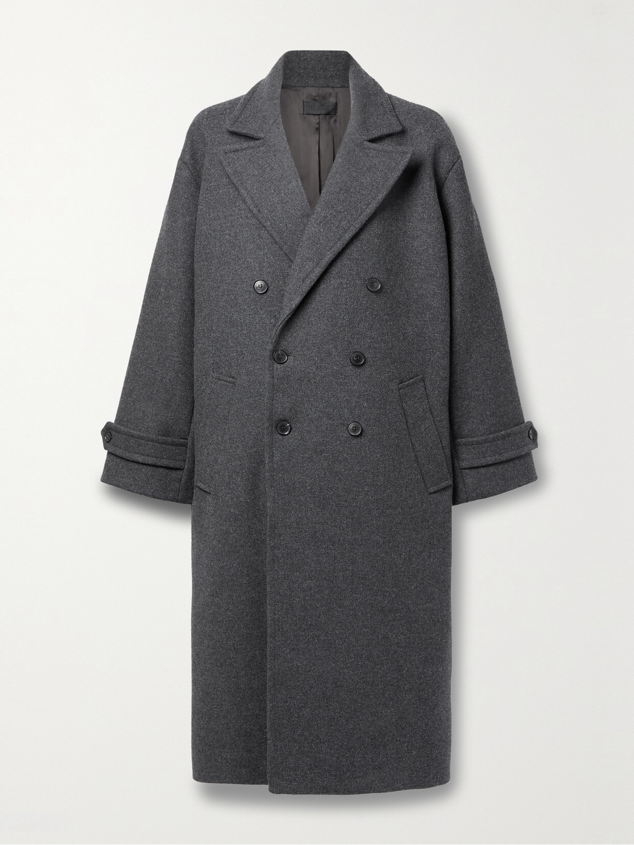 Nili Lotan - Georgio Double-breasted Wool Coat - Gray