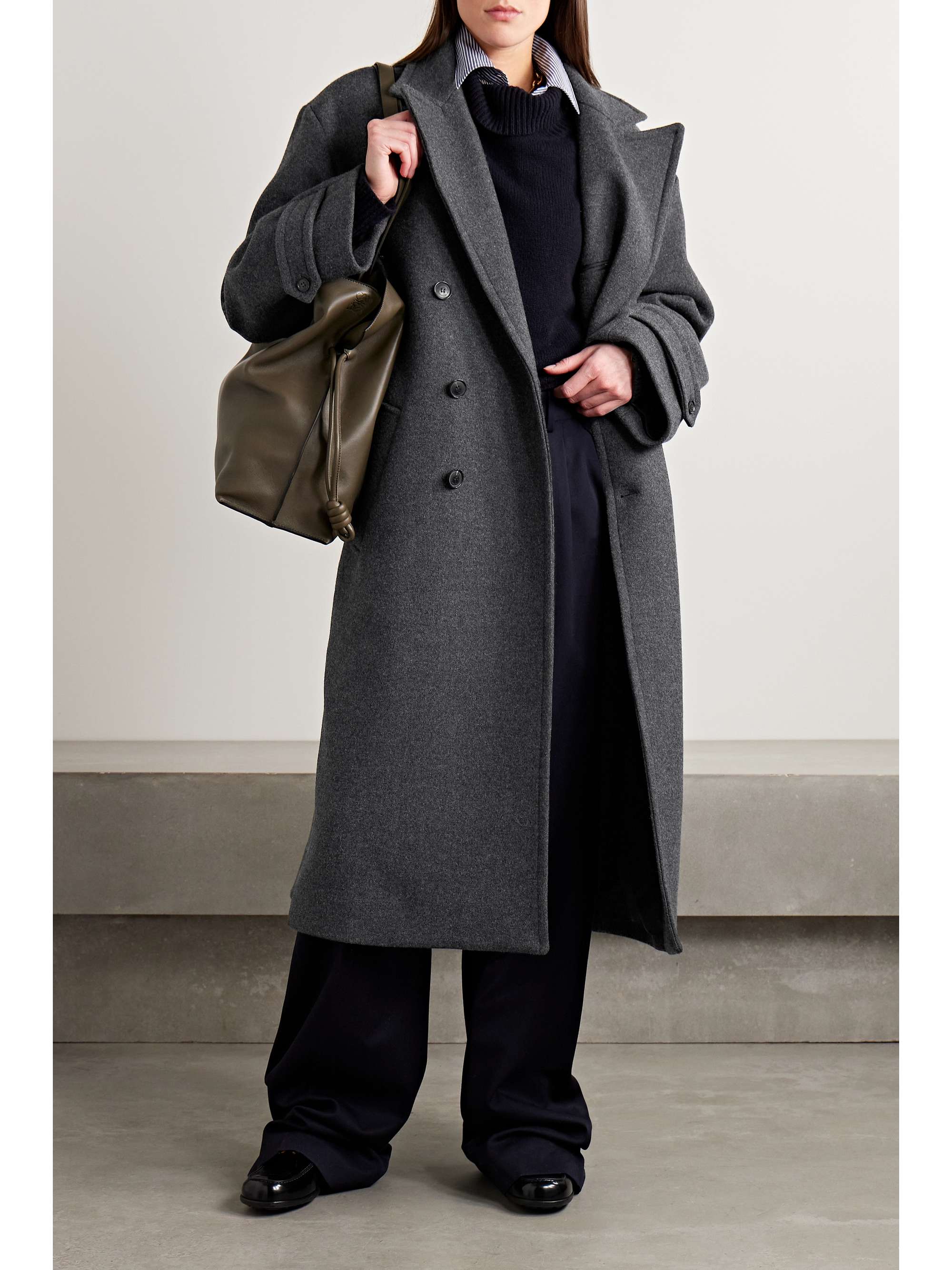 NILI LOTAN Georgio double-breasted wool coat | NET-A-PORTER