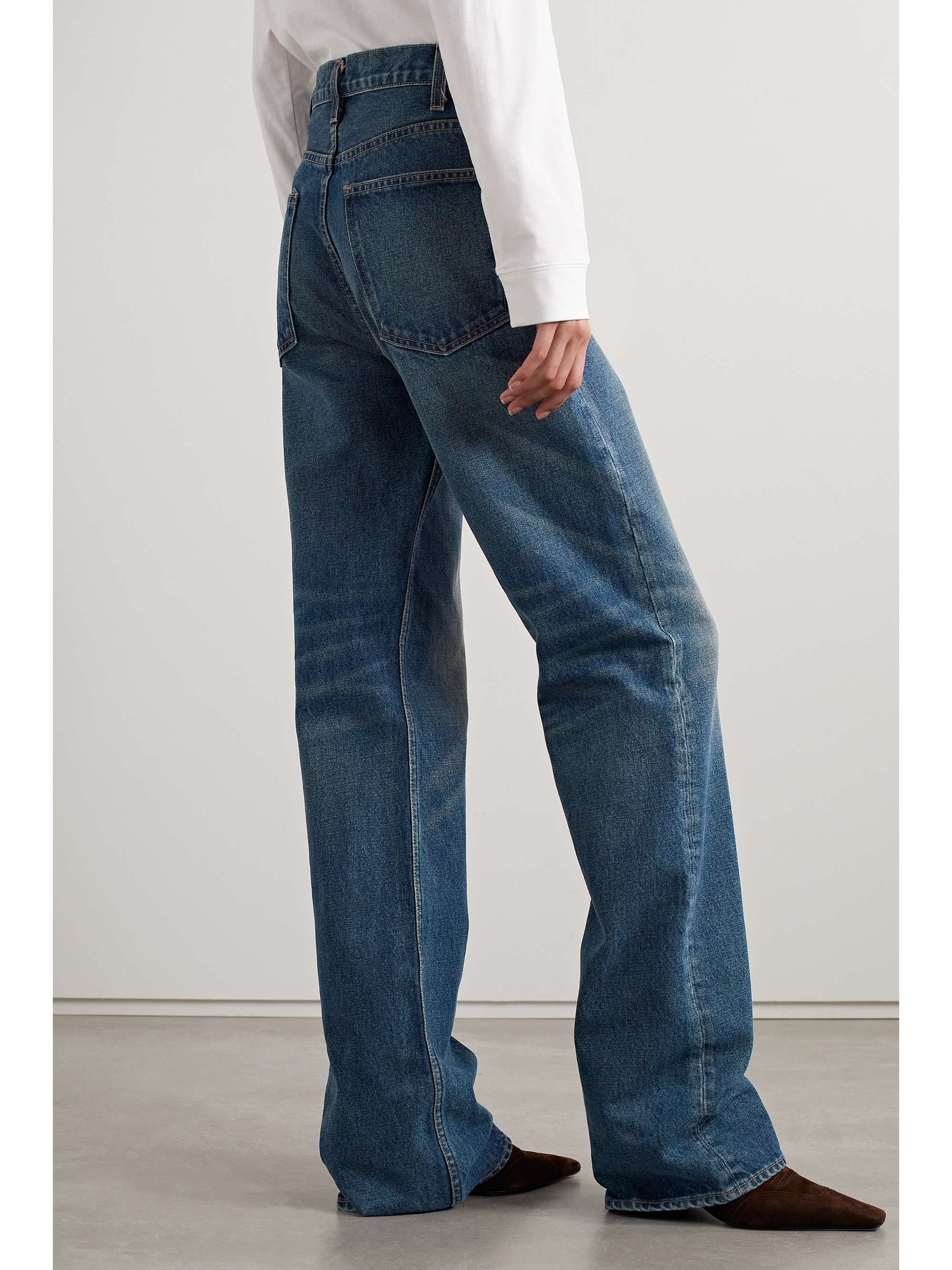 NILI LOTAN Mitchell low-rise wide-leg jeans