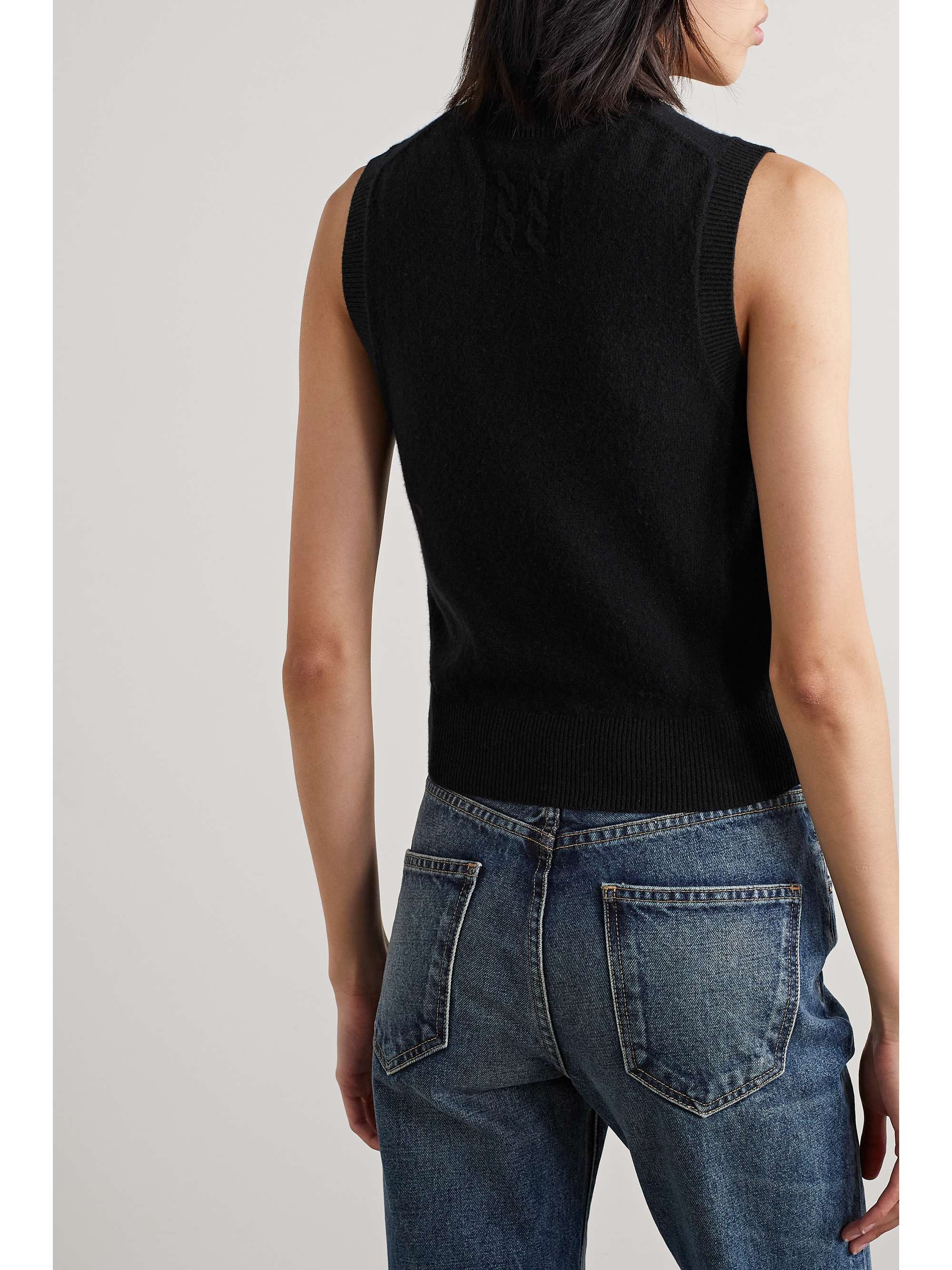 NILI LOTAN May cropped cashmere tank