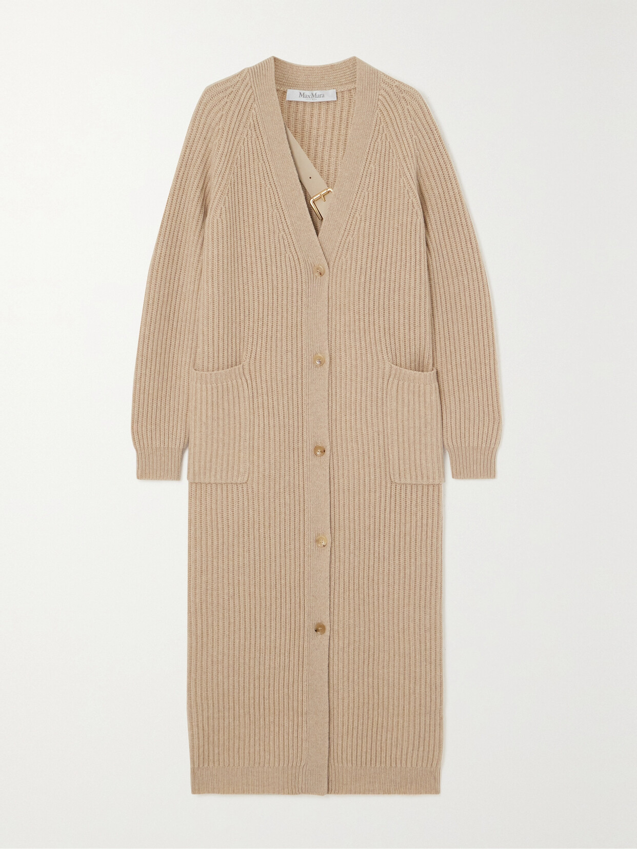 Max Mara - Sumatra Wool And Cashmere-blend Cardigan - Neutrals