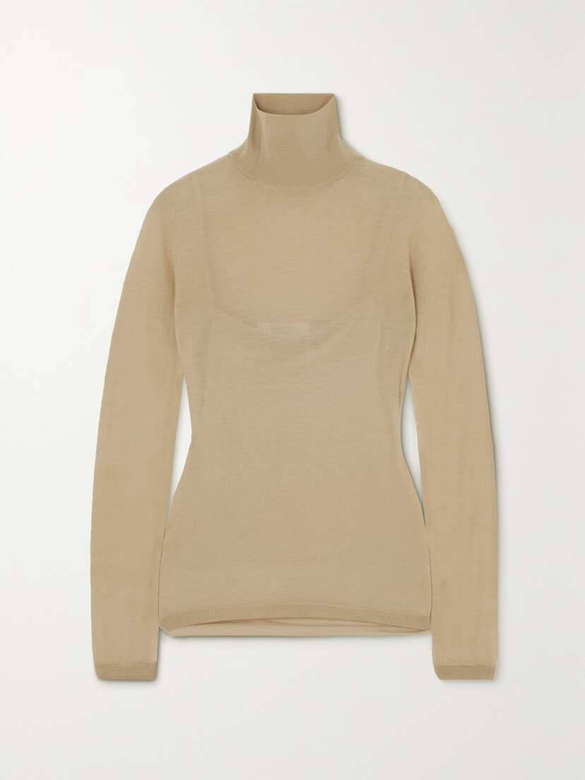 Max Mara Stresa Wool Turtleneck Top - x large