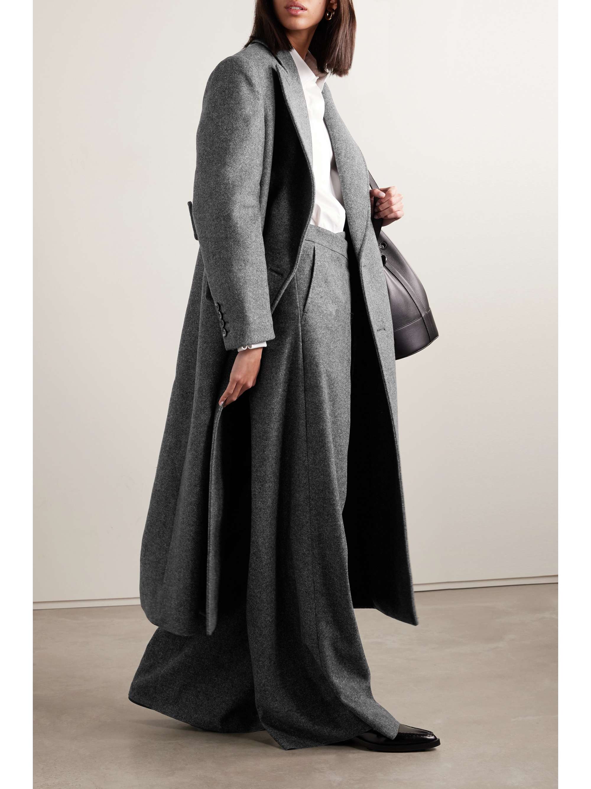 MAX MARA Eccesso double-breasted herringbone wool coat | NET-A-PORTER