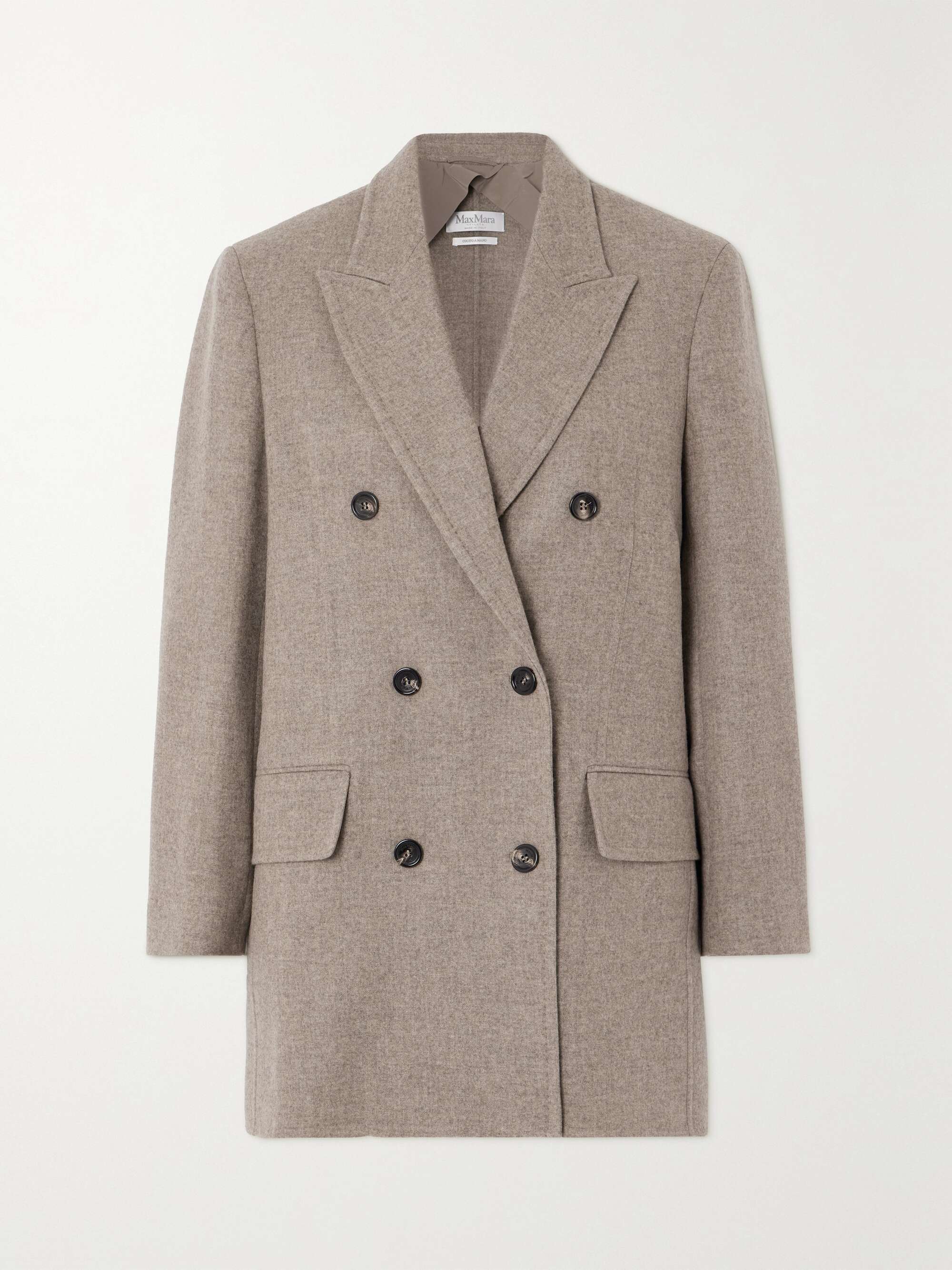 MAX MARA Belinda double-breasted wool and cashmere-blend blazer