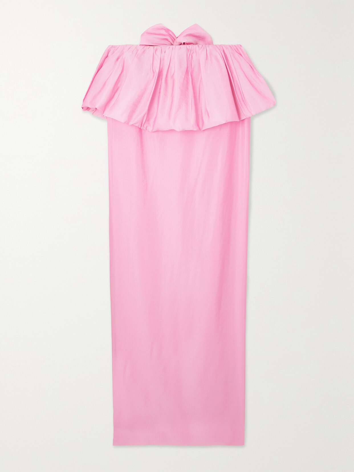 ROTATE Birger Christensen - + Net Sustain Opili Ruffled Satin Maxi Skirt - Pink