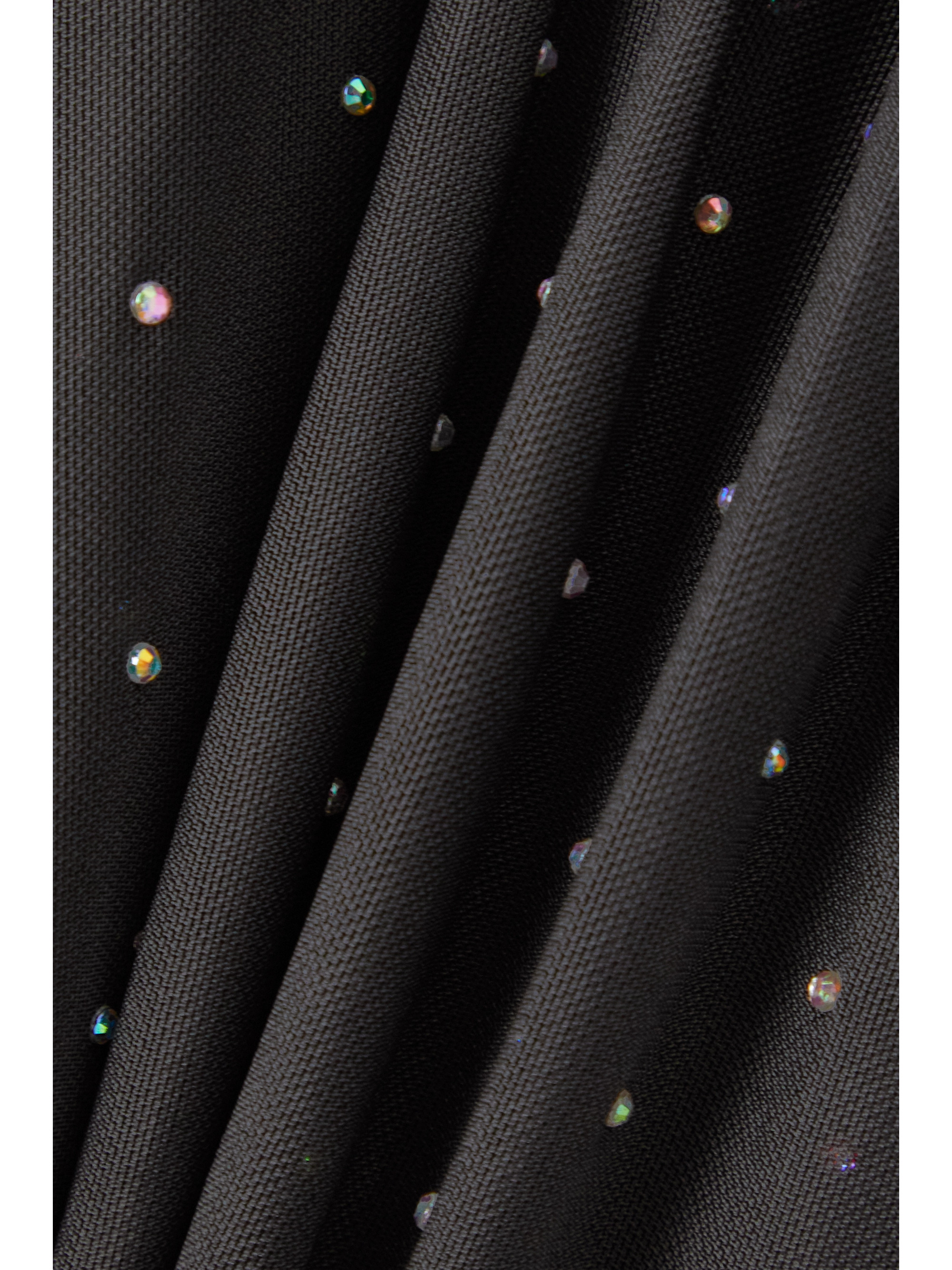 ROTATE Birger Christensen + NET SUSTAIN Sabina asymmetric embellished stretch recycled-mesh mini dress thumbnail