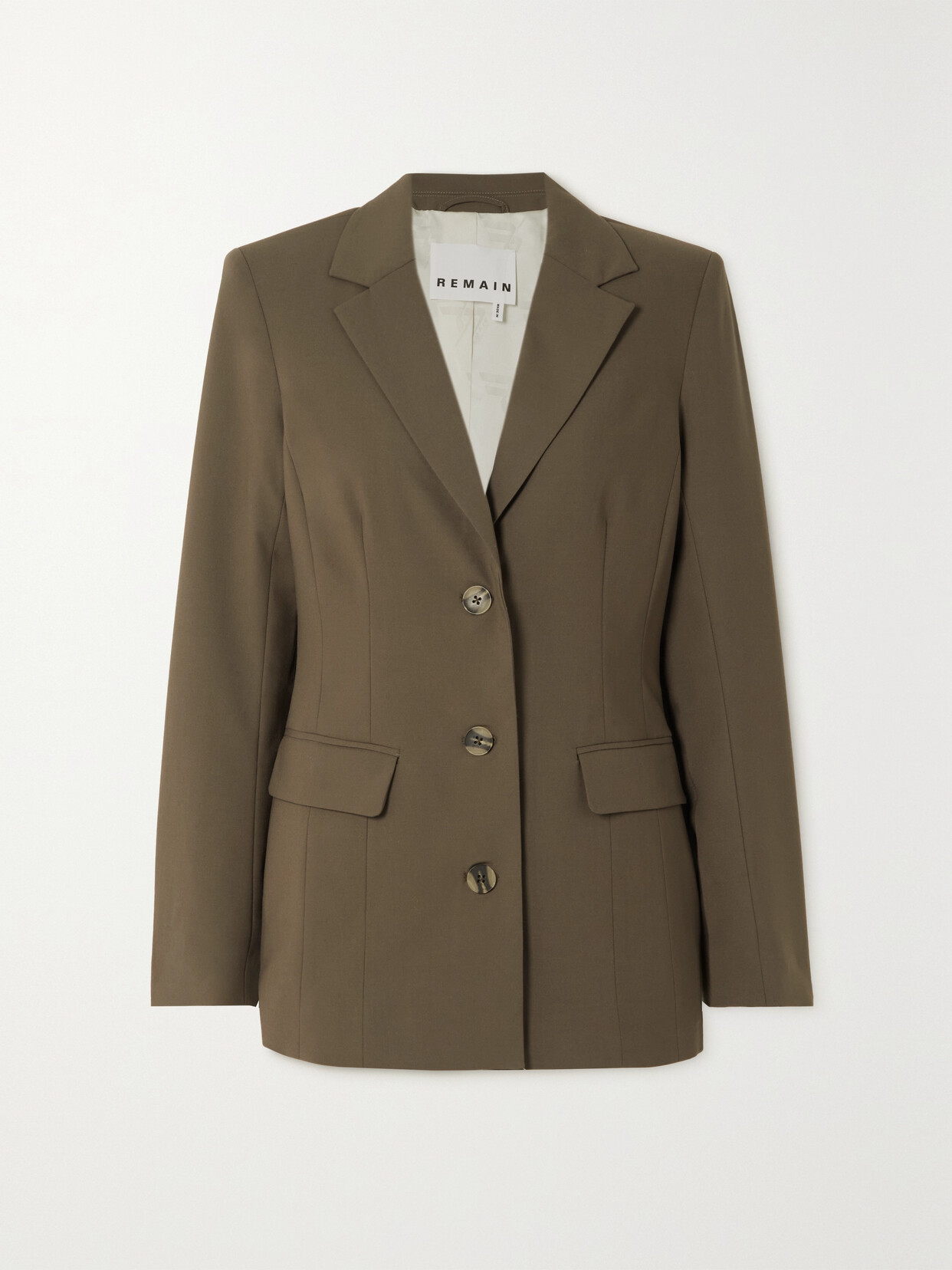 REMAIN Birger Christensen Usana Woven Blazer - Brown