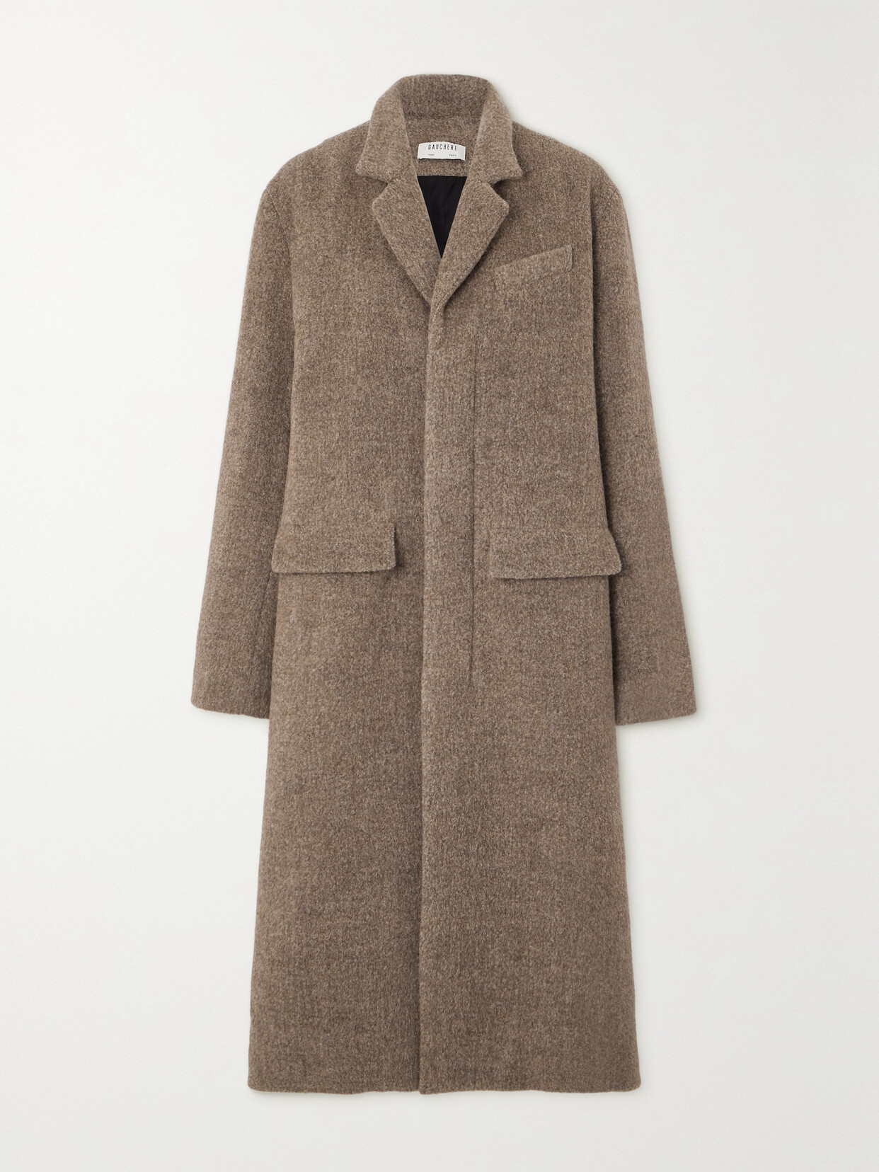 GAUCHERE - Llama Wool-blend Coat - Brown