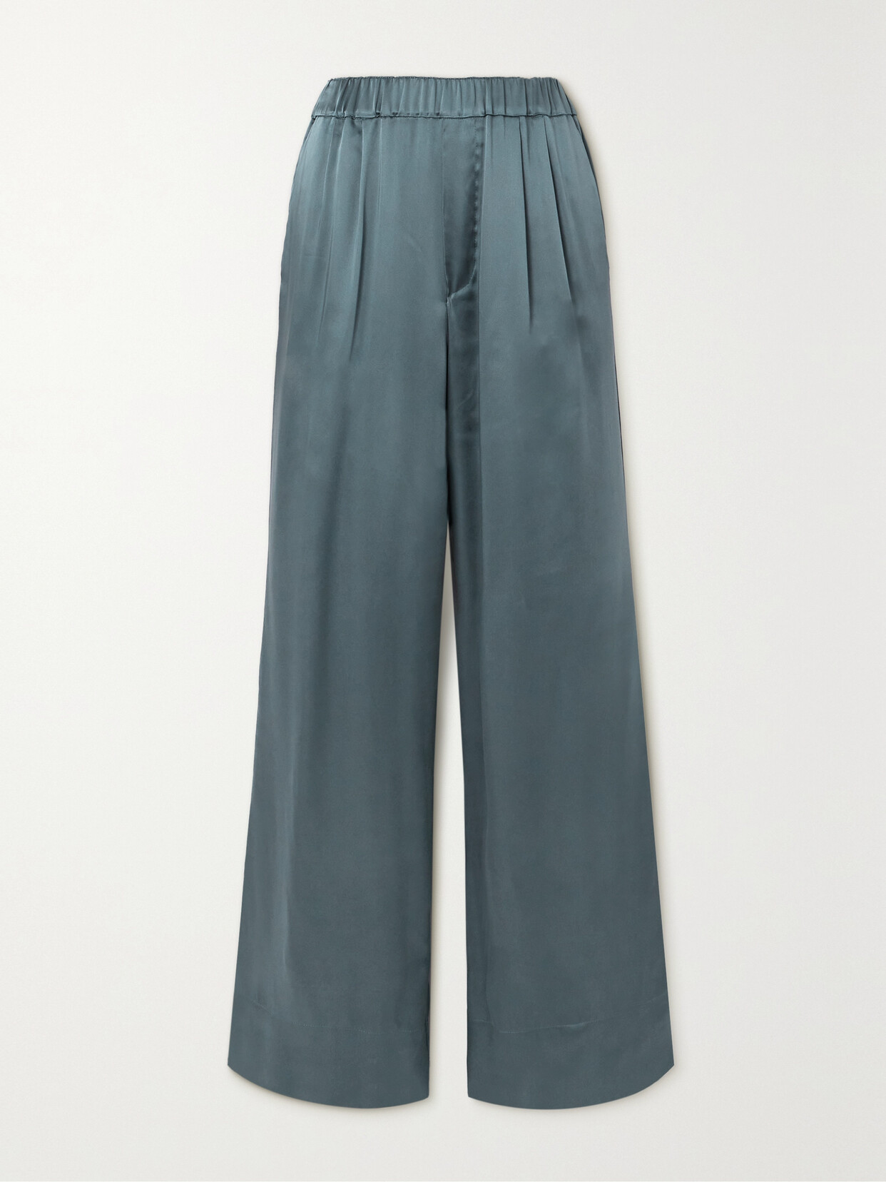 GAUCHERE - Satin Wide-leg Pants - Blue