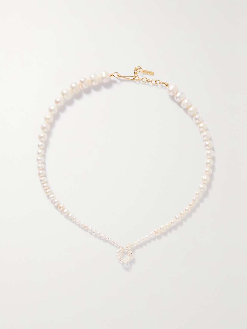 Completedworks + Net Sustain P118 Recycled Gold Vermeil And Pearl Necklace